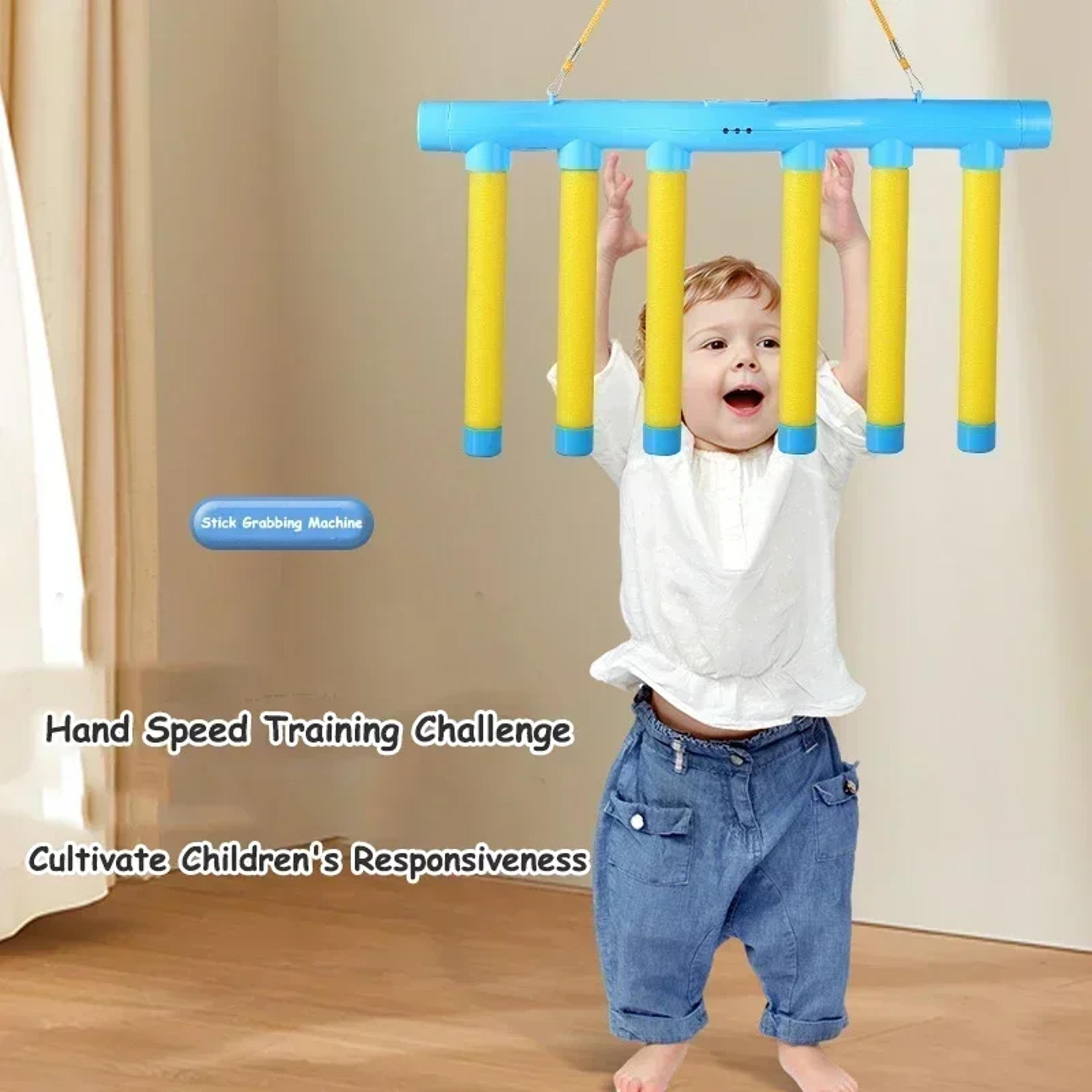 fast catch reaction training toy for kids hand eye coordination game falling sticks challenge