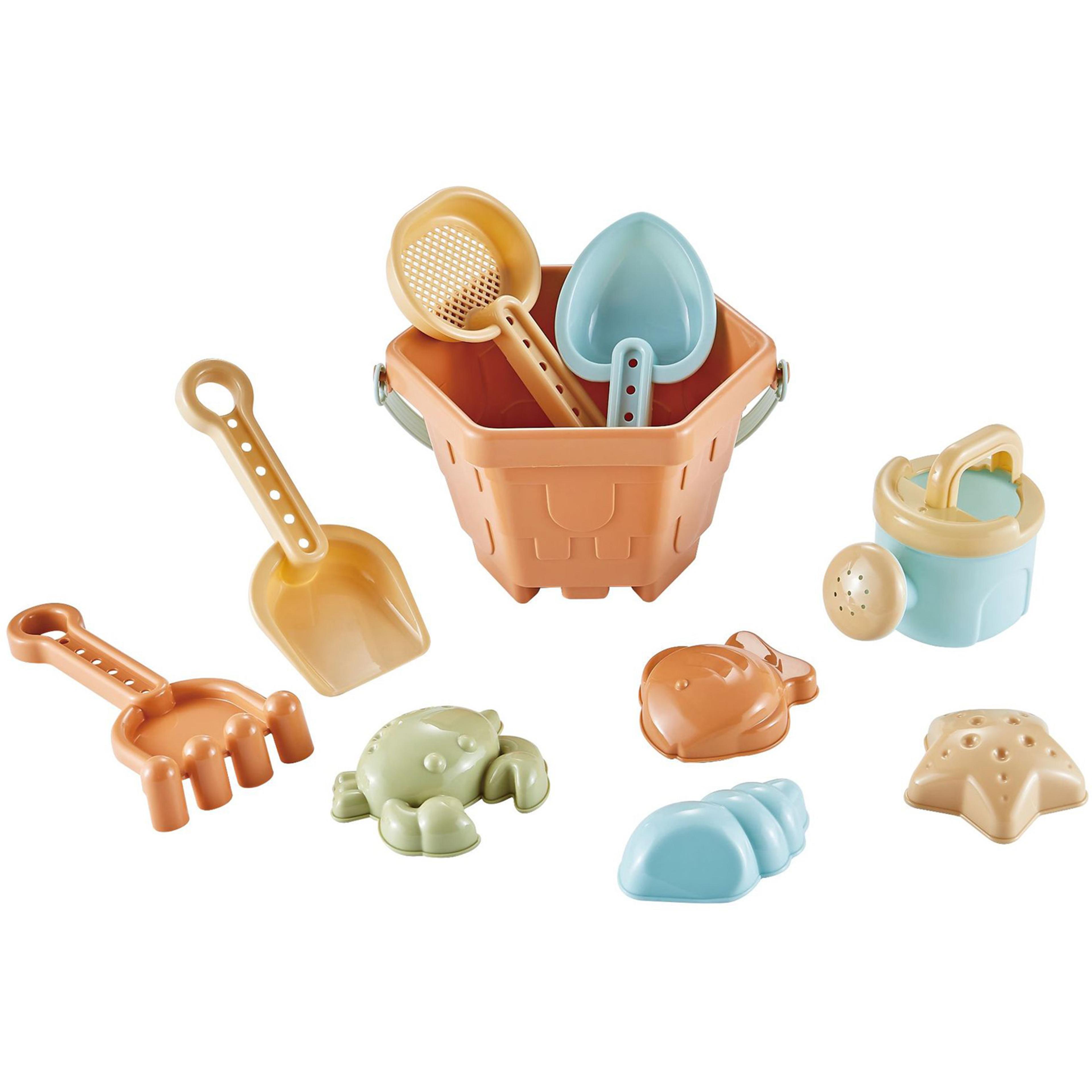 kids beach sand play set bucket and shovel kit for outdoor water and sand fun