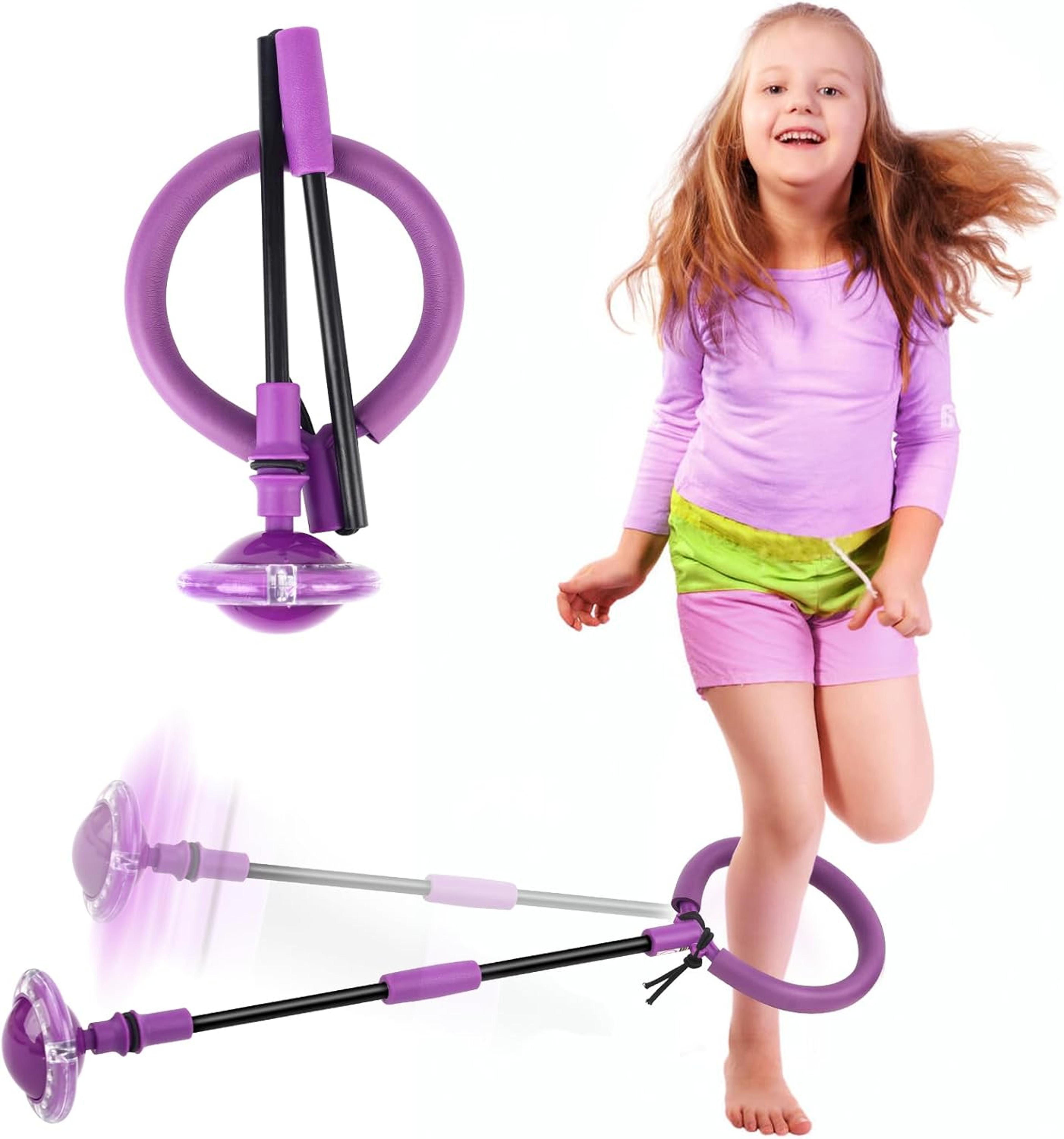 premium foldable flash wheel ankle skip ball fun active kids fitness toy