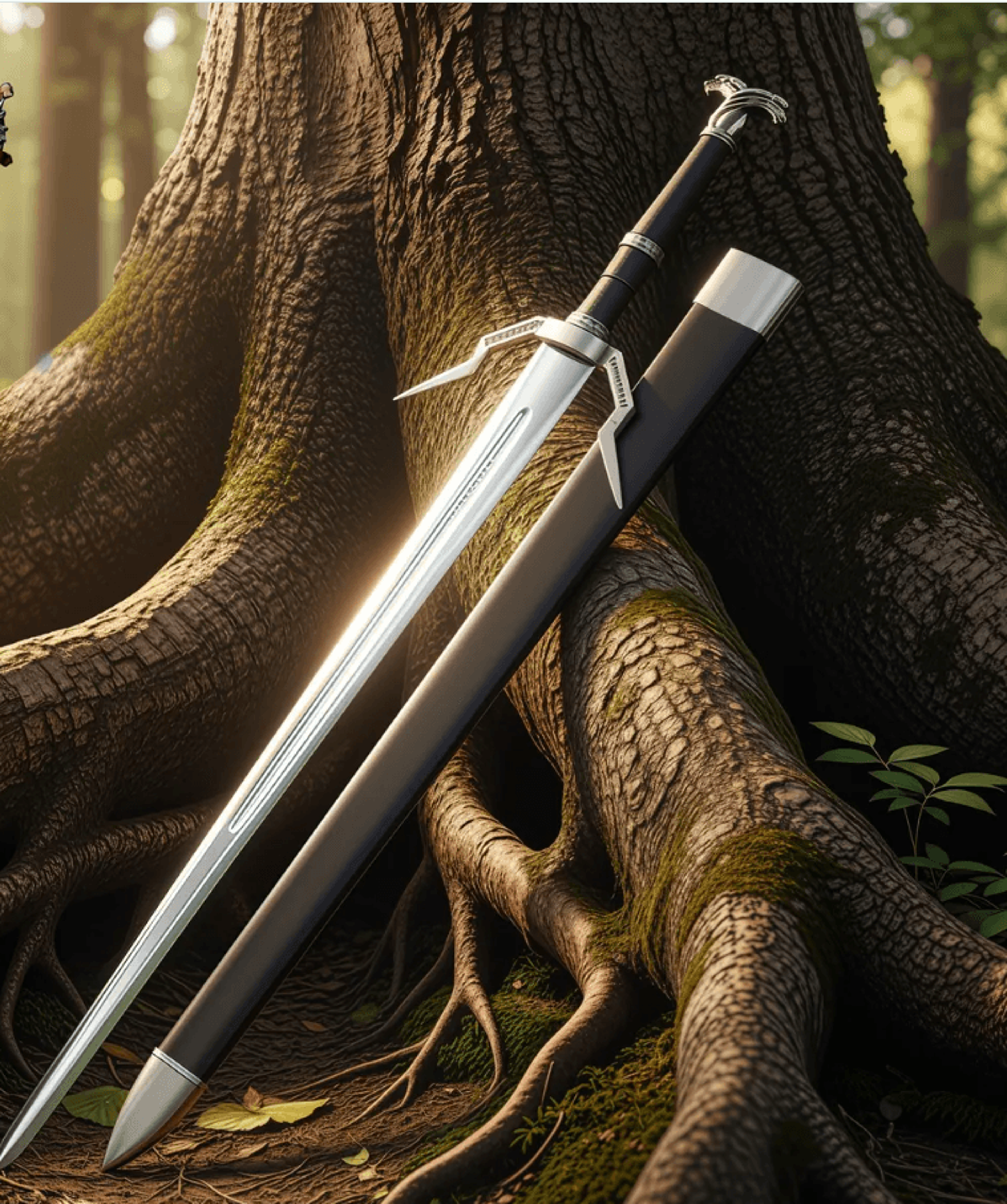 hand-forged stainless steel viking sword cosplay display collectible monster hunter inspired replica