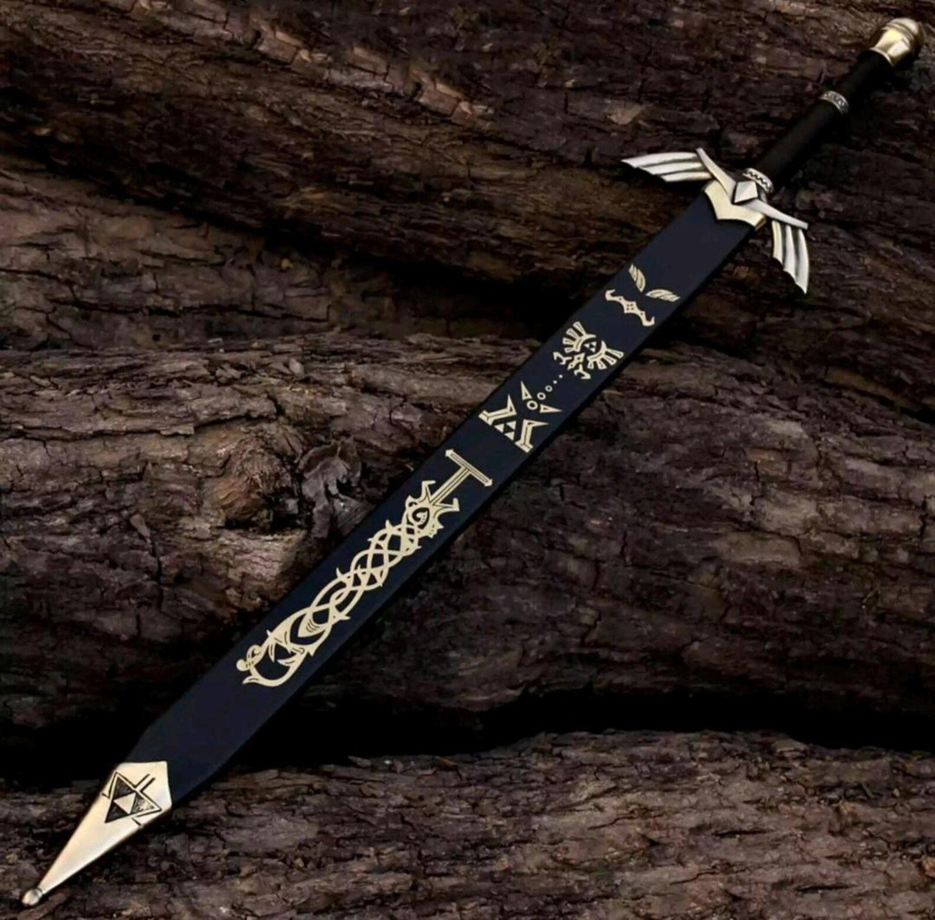 fantasy knight sword 38" handmade viking replica carbon steel medieval cosplay blade