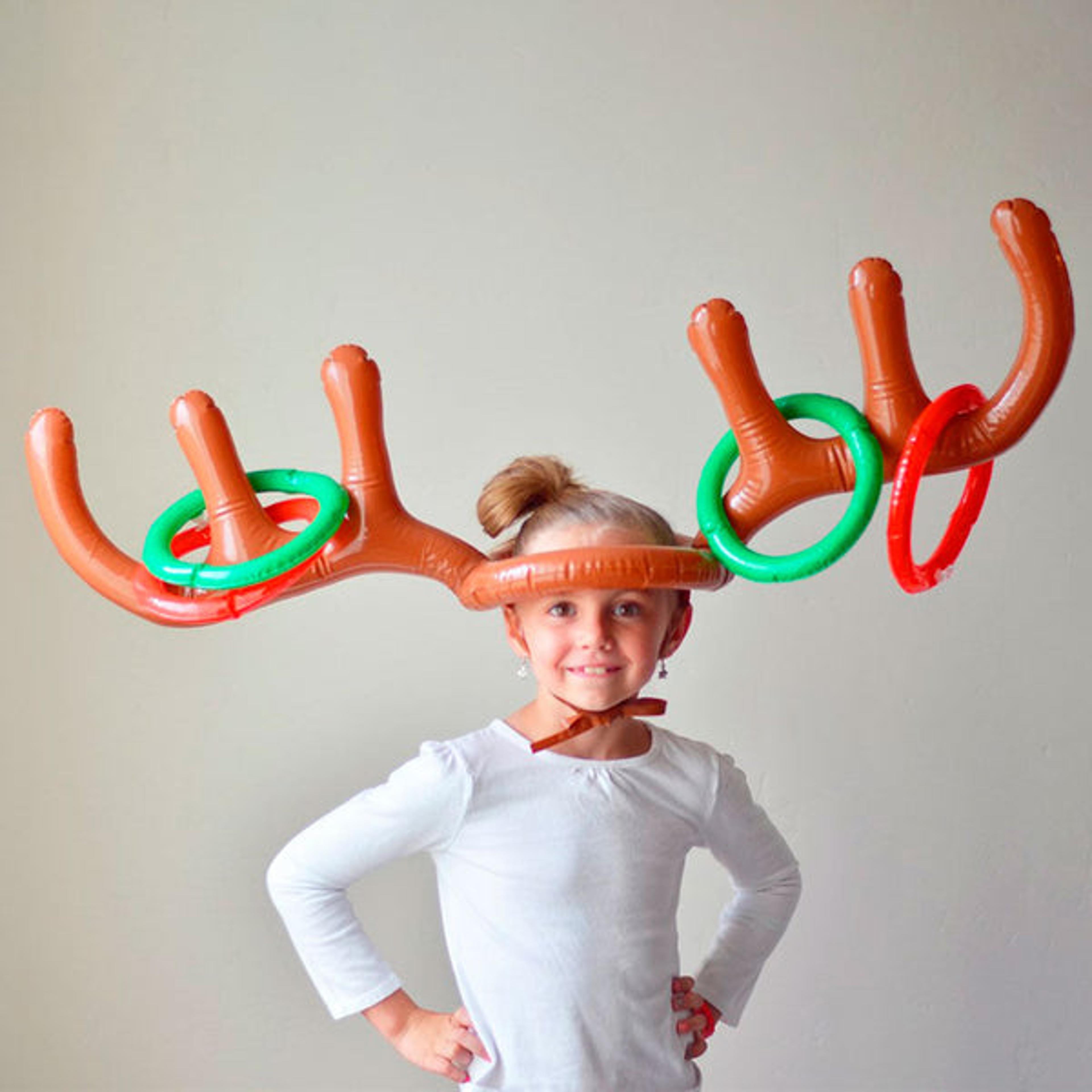 christmas inflatable reindeer game - perfect holiday party gift for all ages