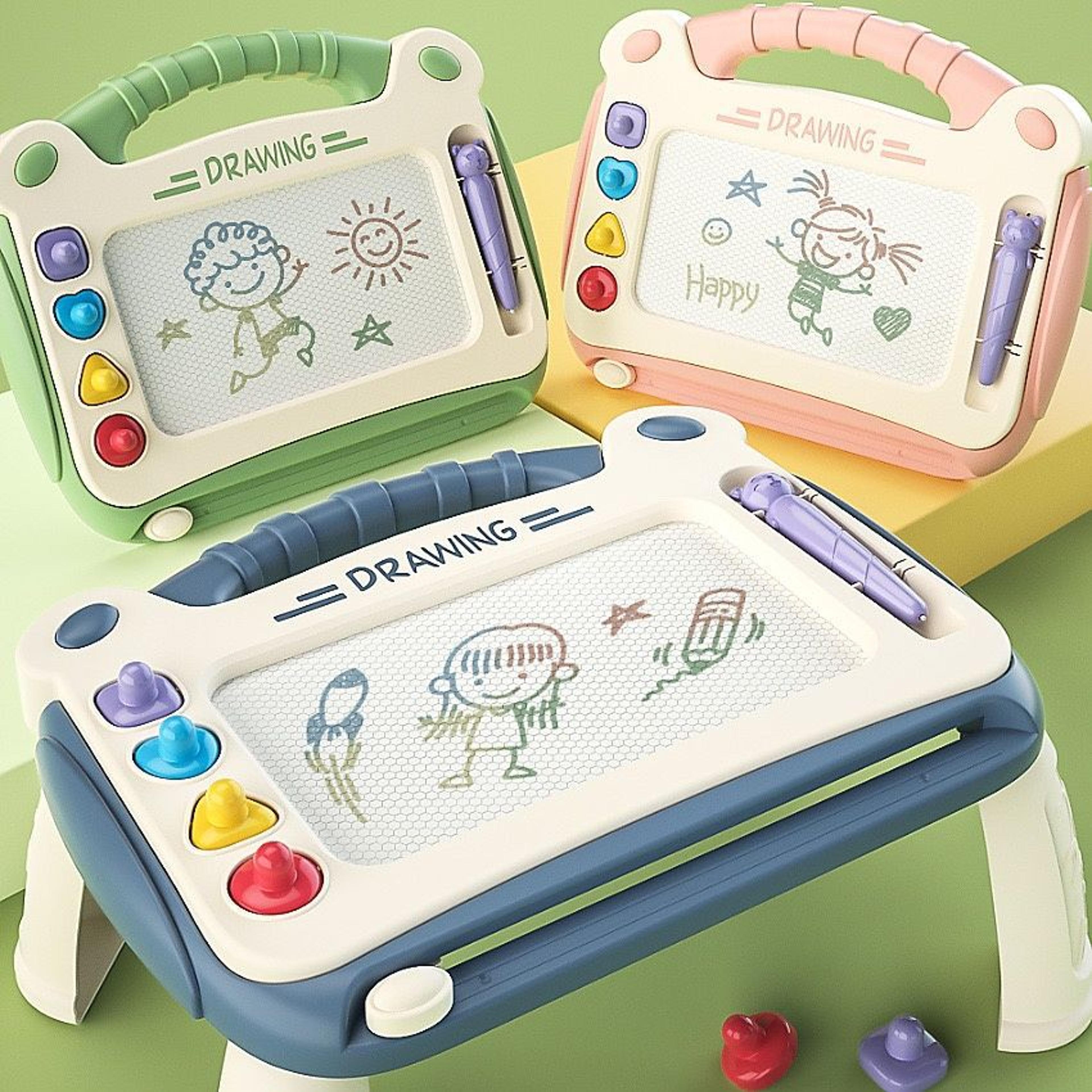 magnetic drawing board for kids educational art toy with colorful graffiti pad & learning drawing tablet