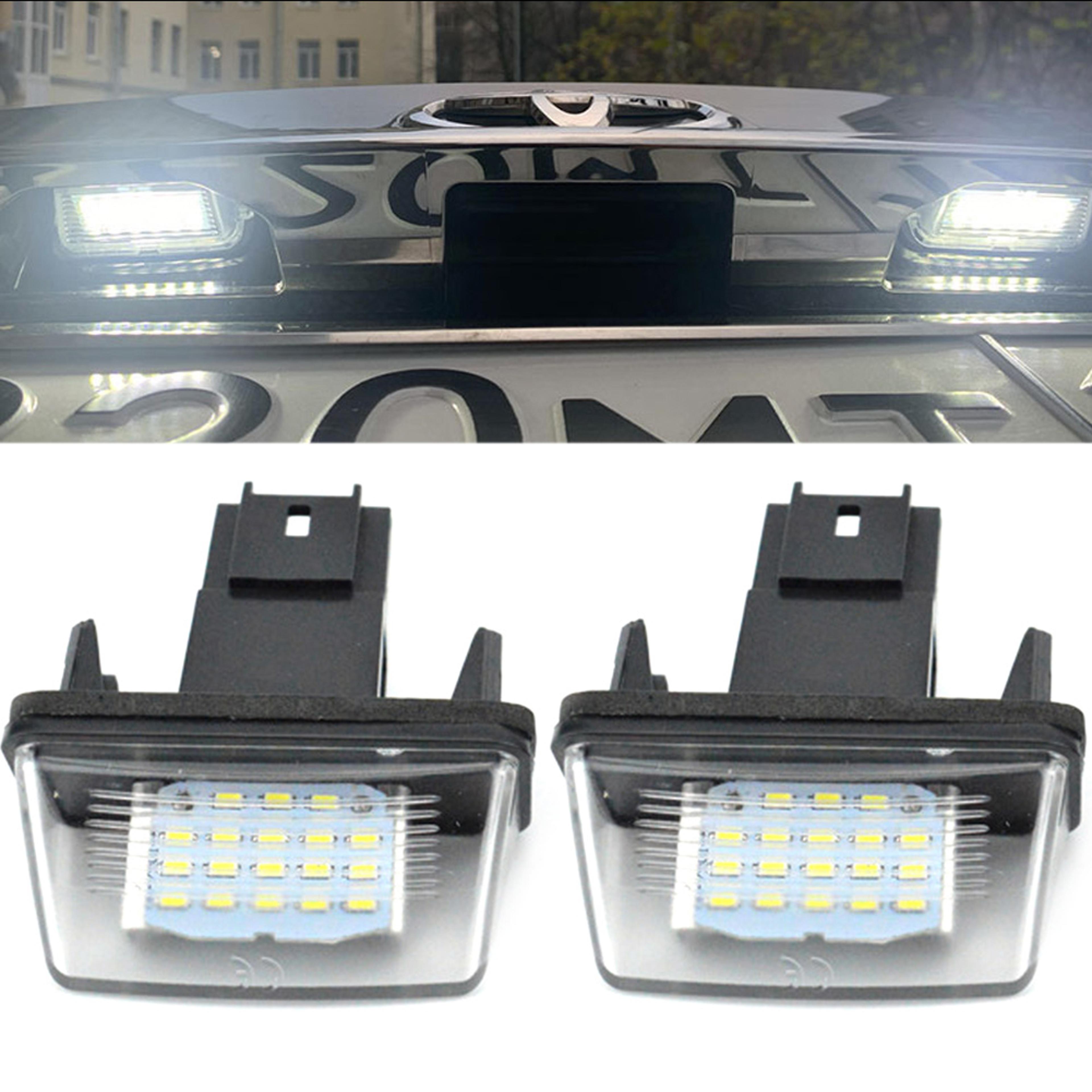 premium led car license plate light – compatible with citroen, peugeot & more