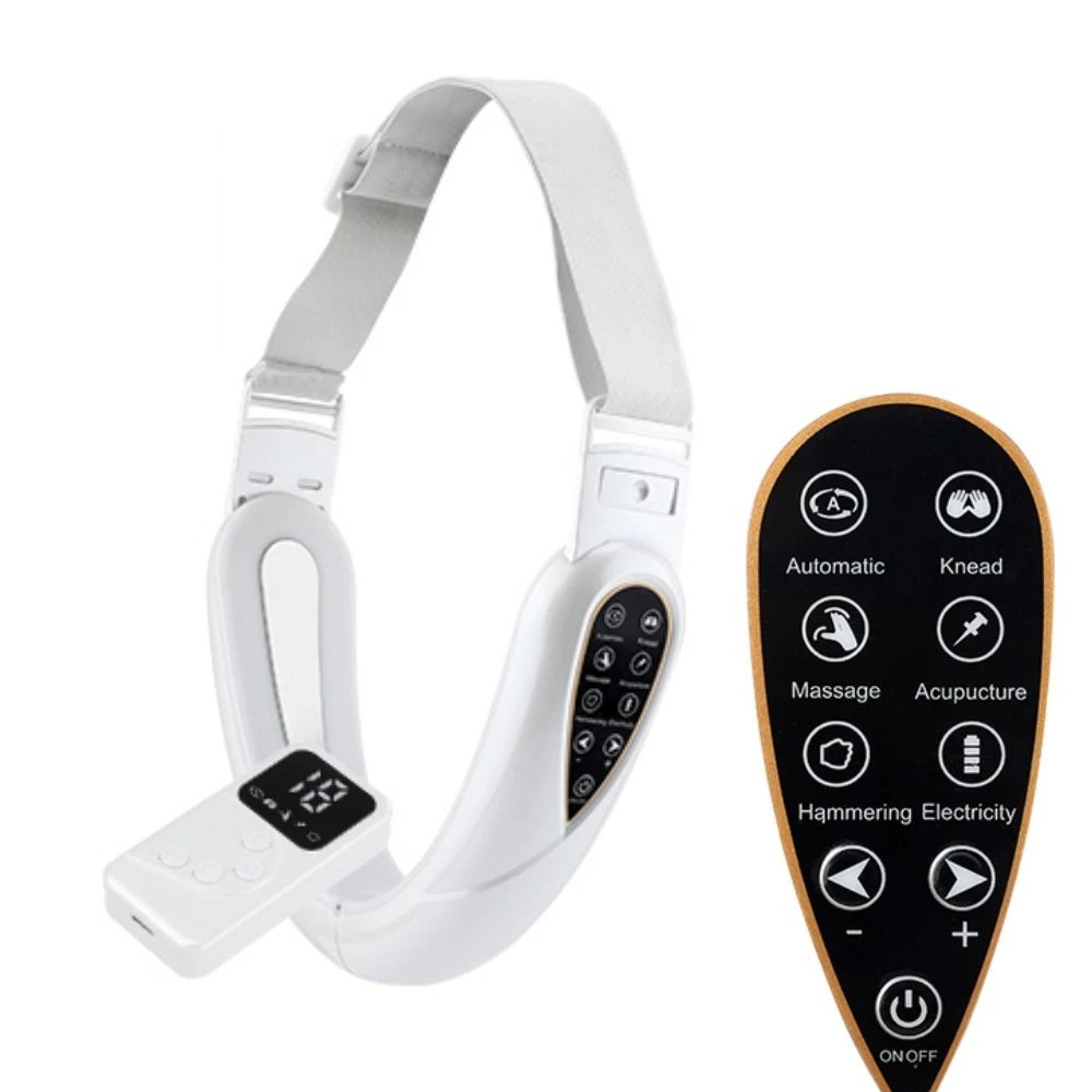 face lifting device with red light therapy, v face massager for skin rejuvenation & double chin lift, remote-controlled