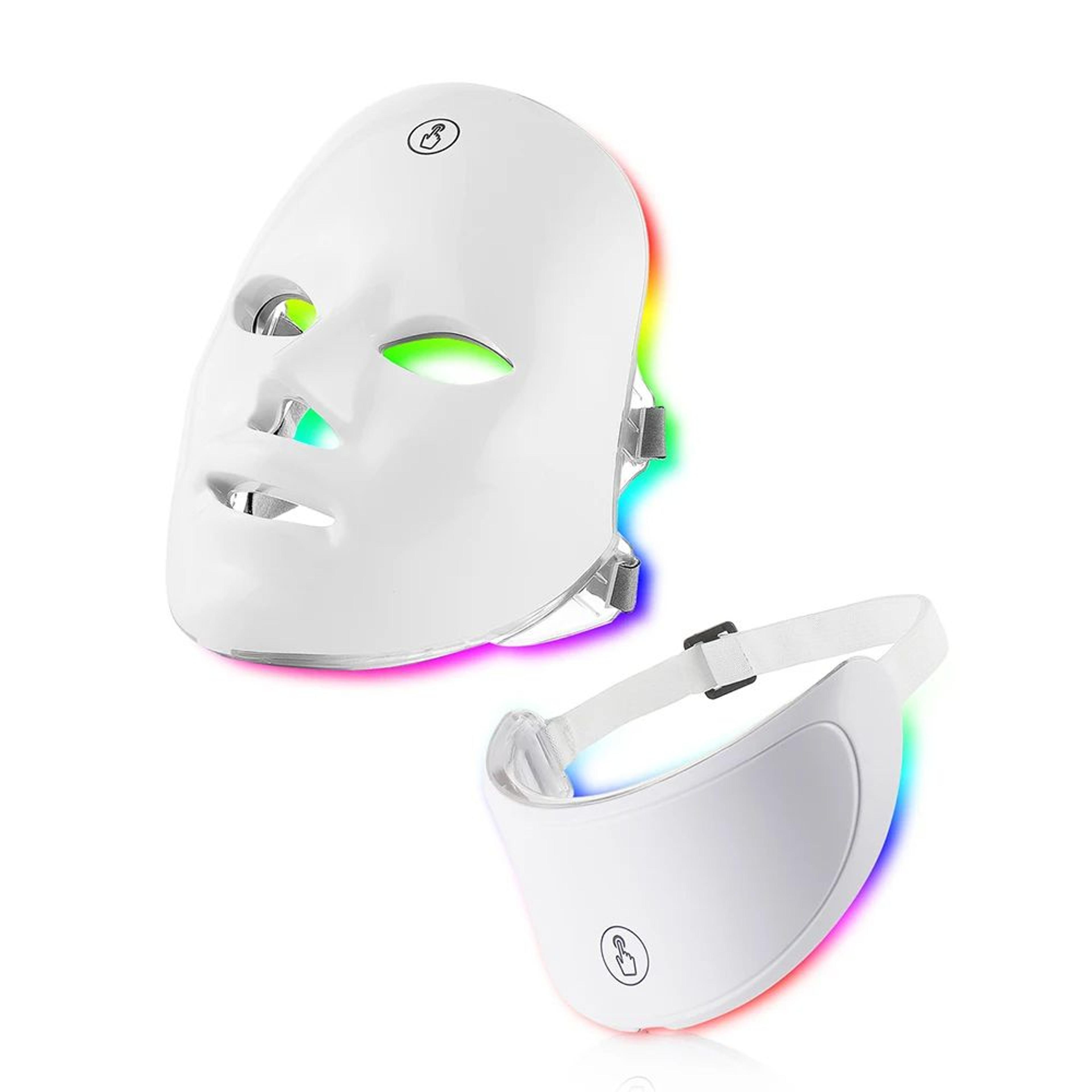 led skin care massager for face and neck, rejuvenating beauty machine for wrinkles, firming, and glow