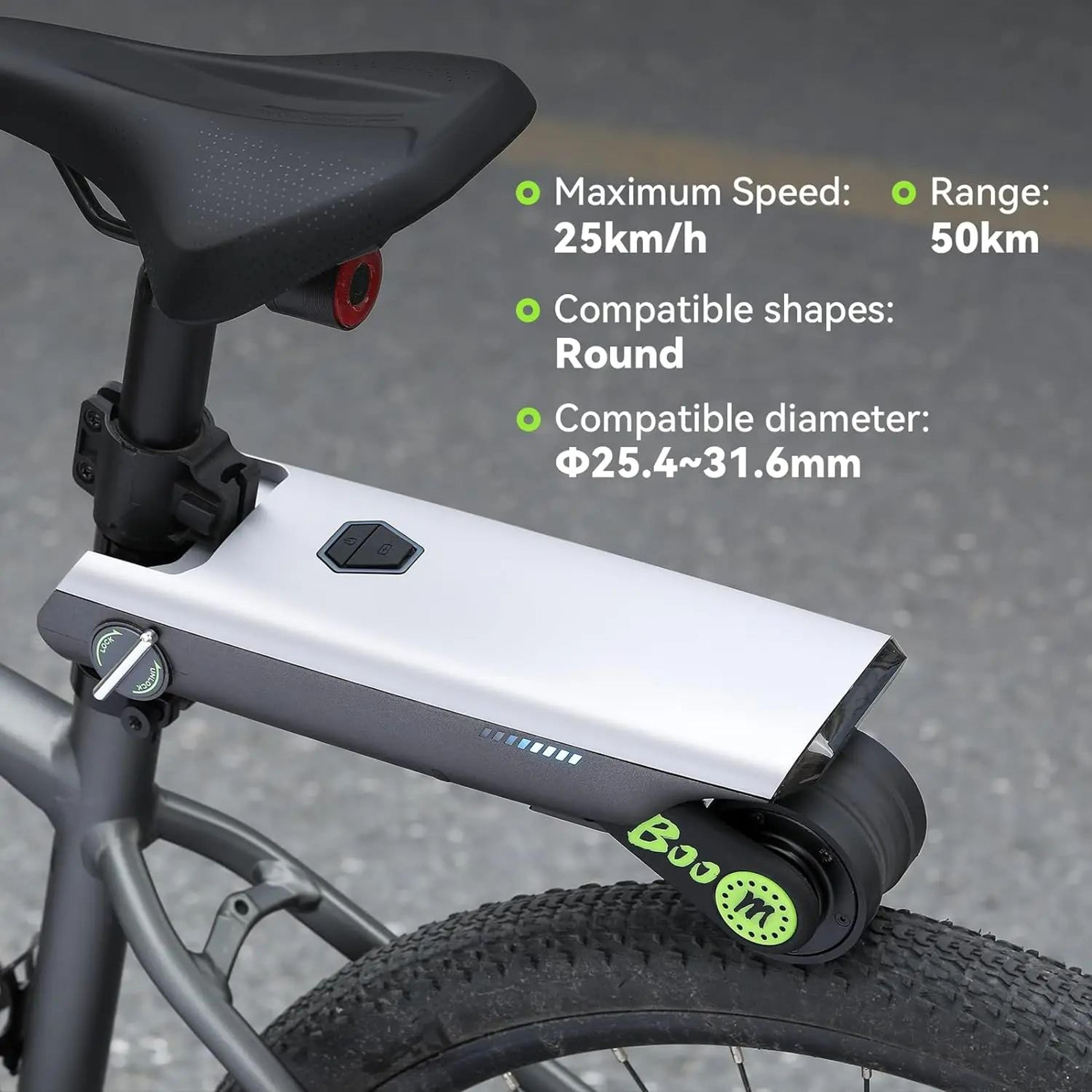 electric bike conversion kit 31 miles range, pedal assist for road bike mountain bike, chargeable battery, 15.5 mph