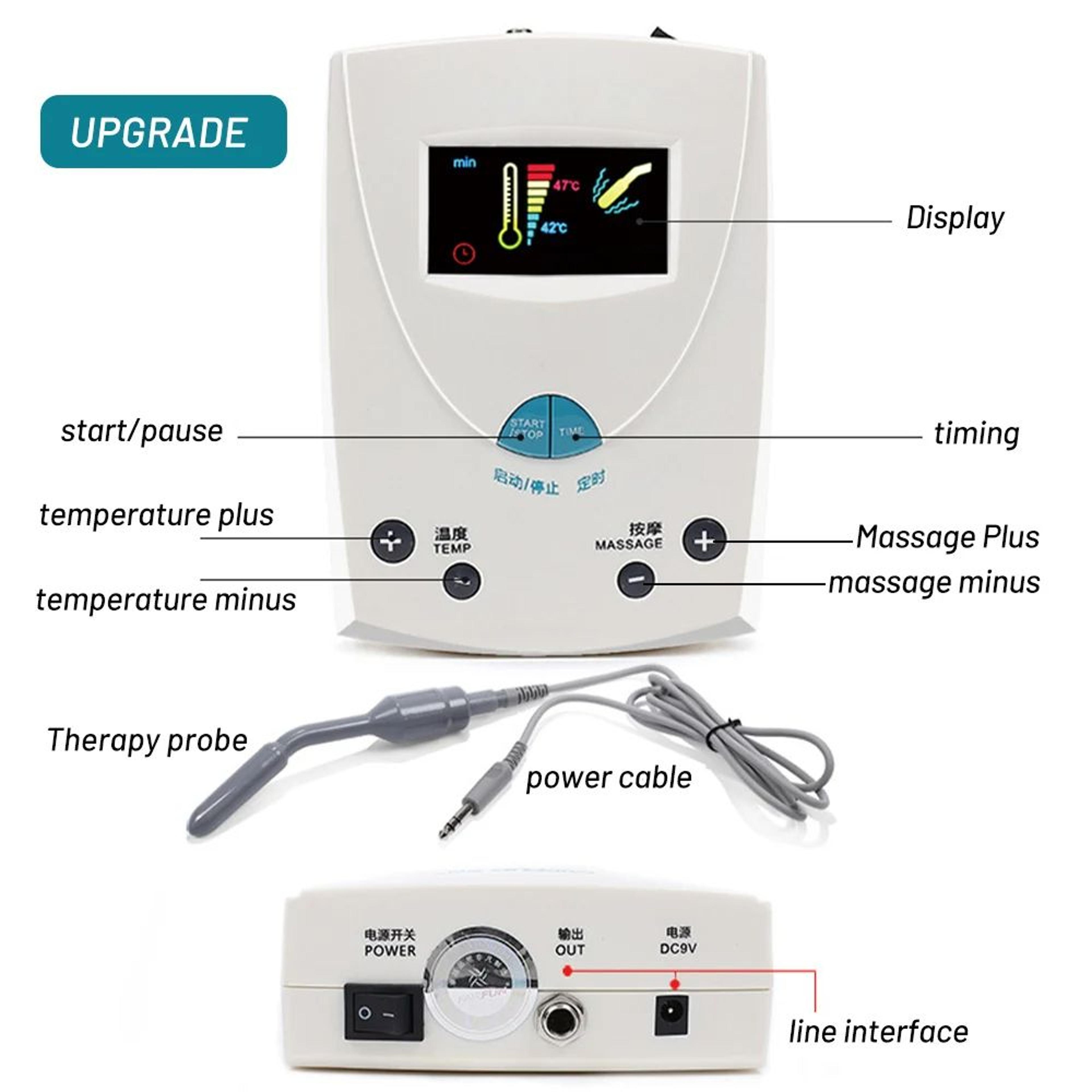 prostate massager magnet heating therapy device for prostate stimulation, inflammation relief, anal rehabilitation