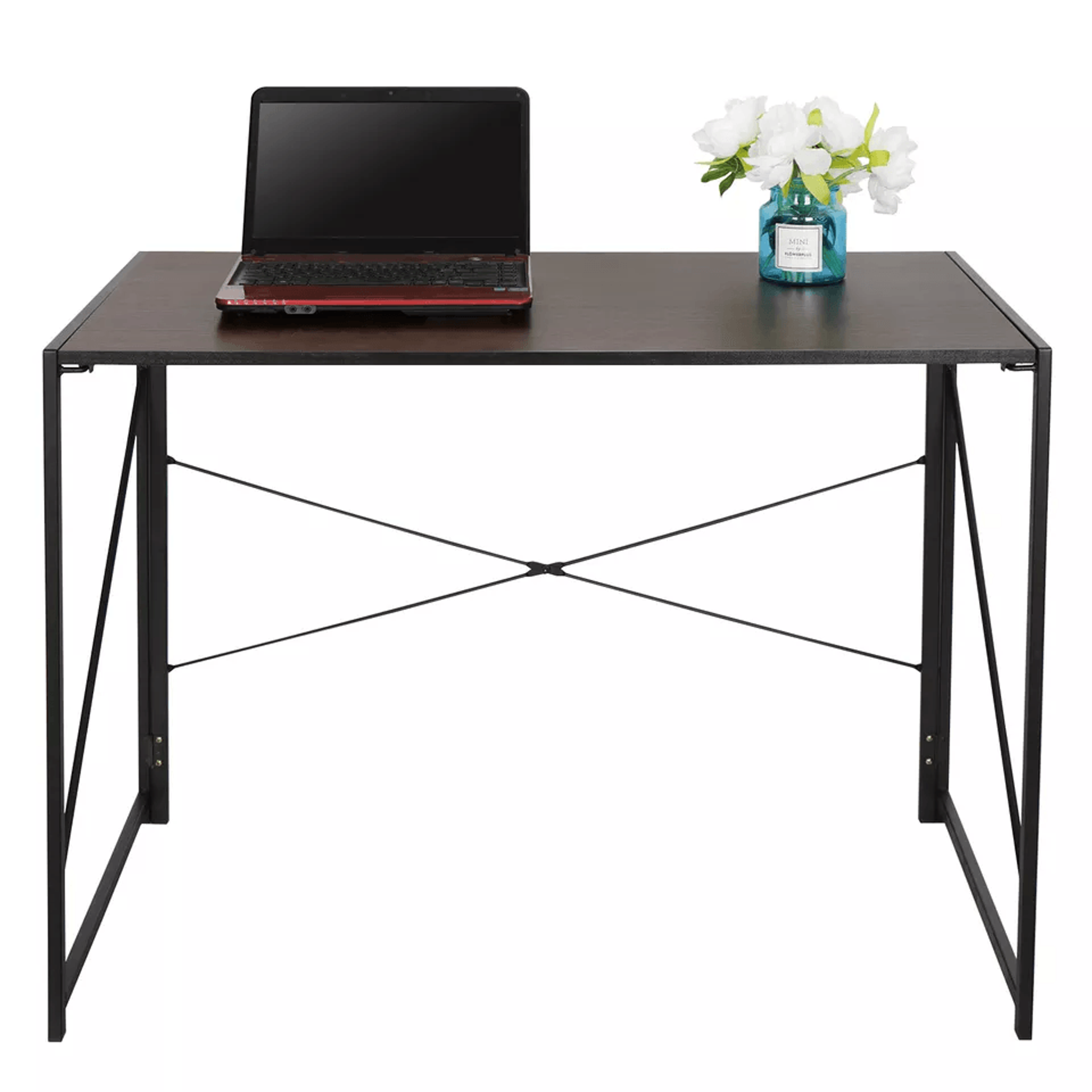 foldable home office computer desk, compact writing table workstation for pc laptop study & office use