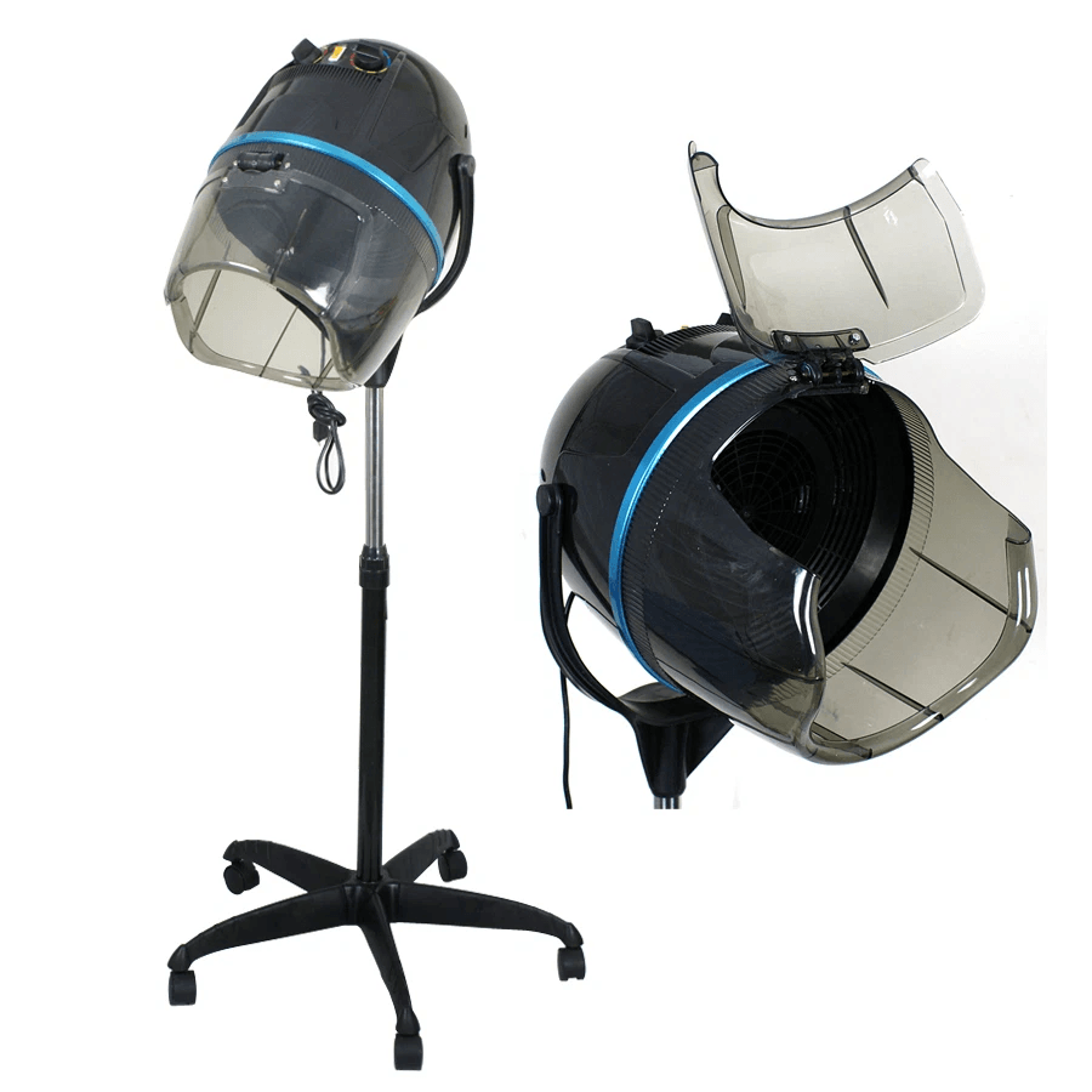 professional hair bonnet dryer for hot perms, adjustable height salon use