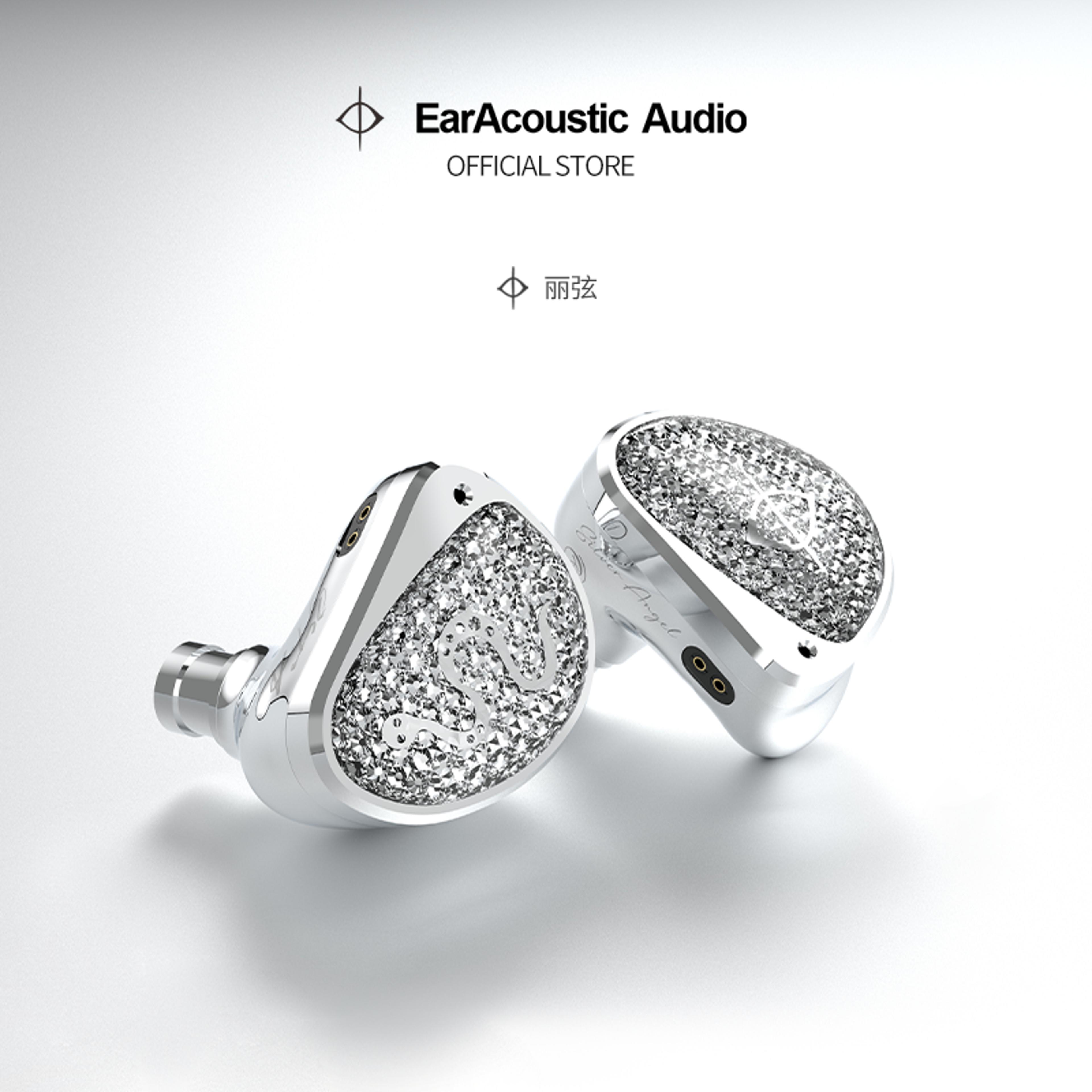 hifi iem earphones earacoustic sta-hi end max, dual driver 10mm dlc & 6mm composite, wired audiophile in-ear monitors