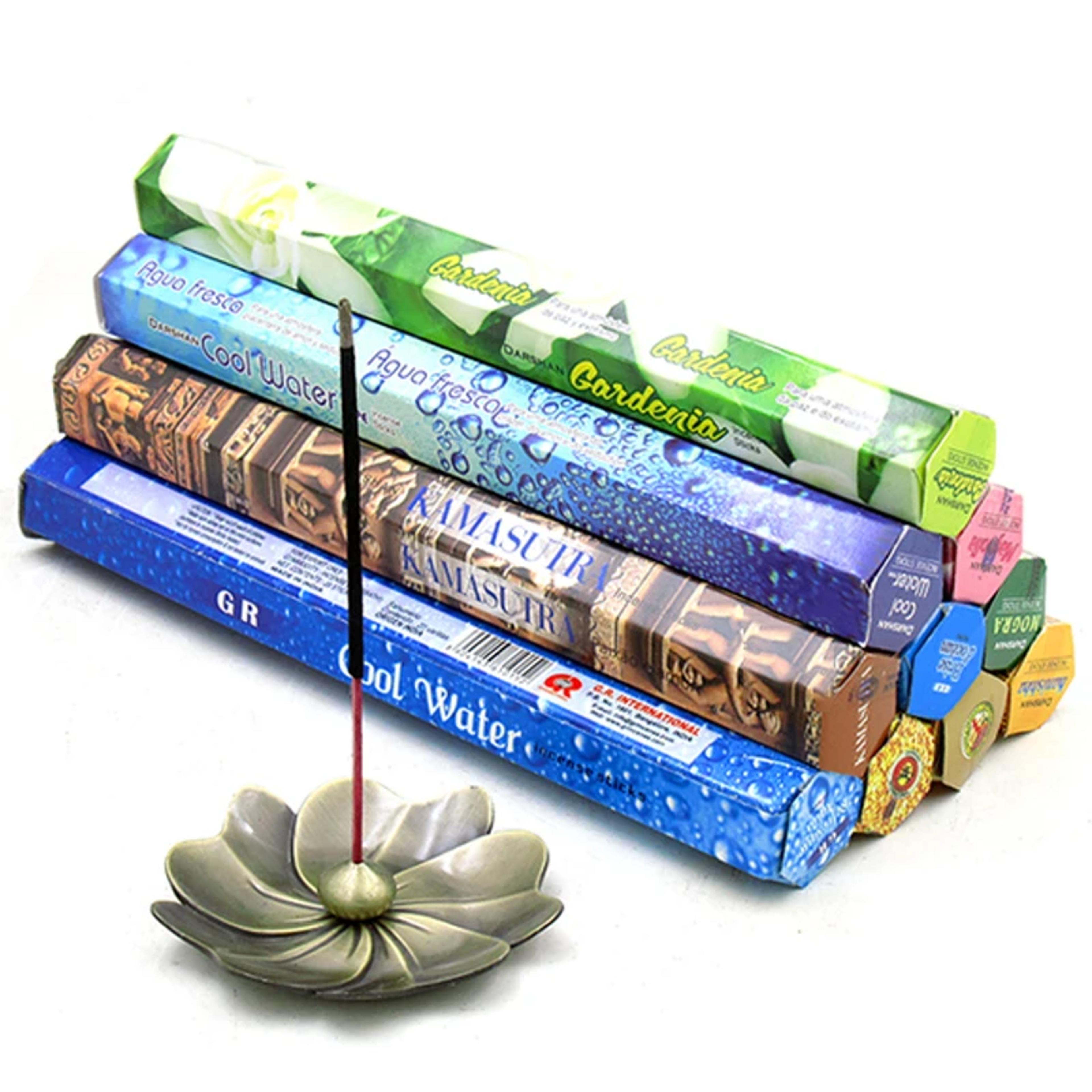 indian incense sticks, white sage, lavender, sea breeze, love, meditation, yoga, aromatherapy, purifying air deodorizing