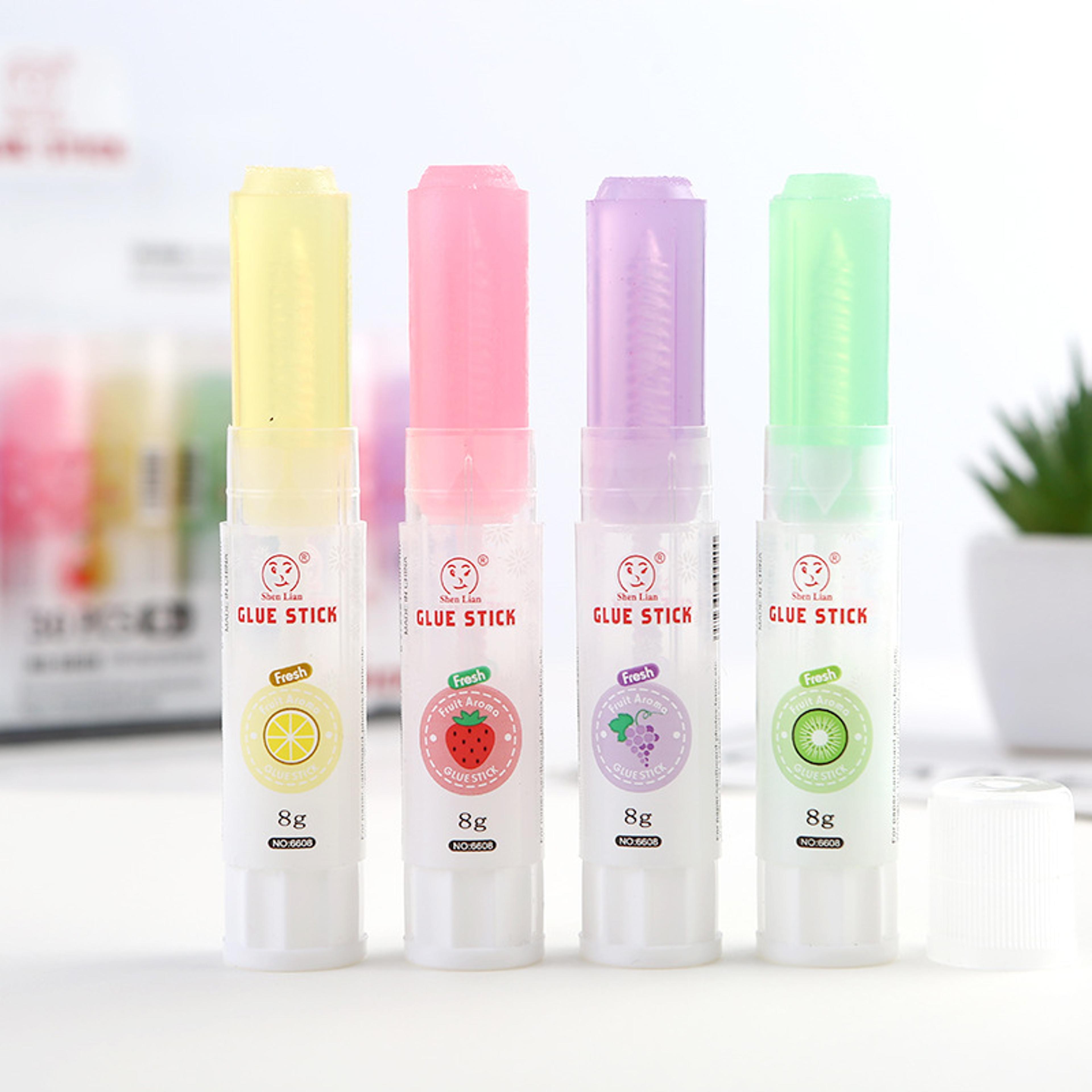 3pcs lot cartoon solid glue sticks, nontoxic strong adhesives, student diy craft, school stationery supplies