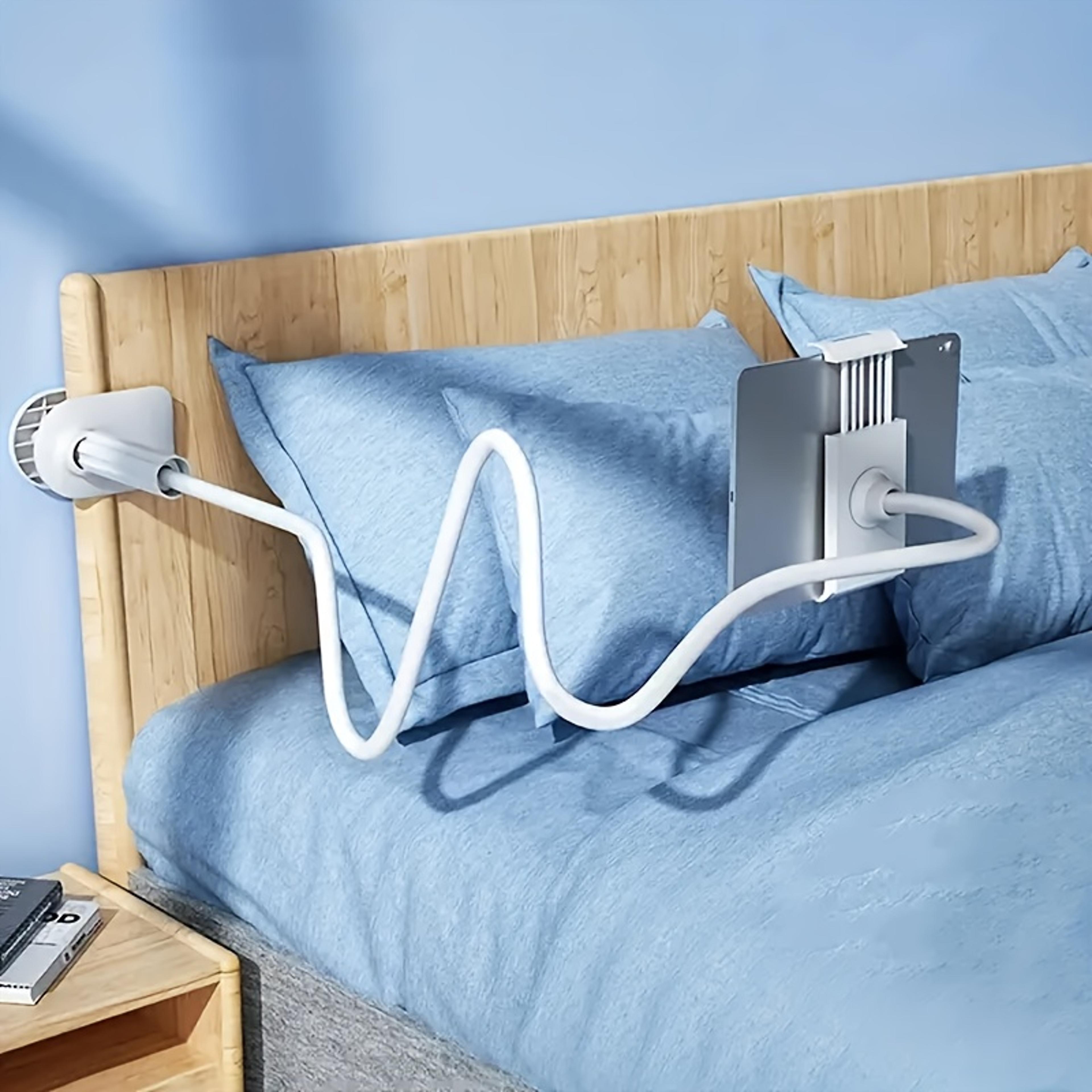 flexible stand for desktop and bed use, tablet phone holder with adjustable spiral base