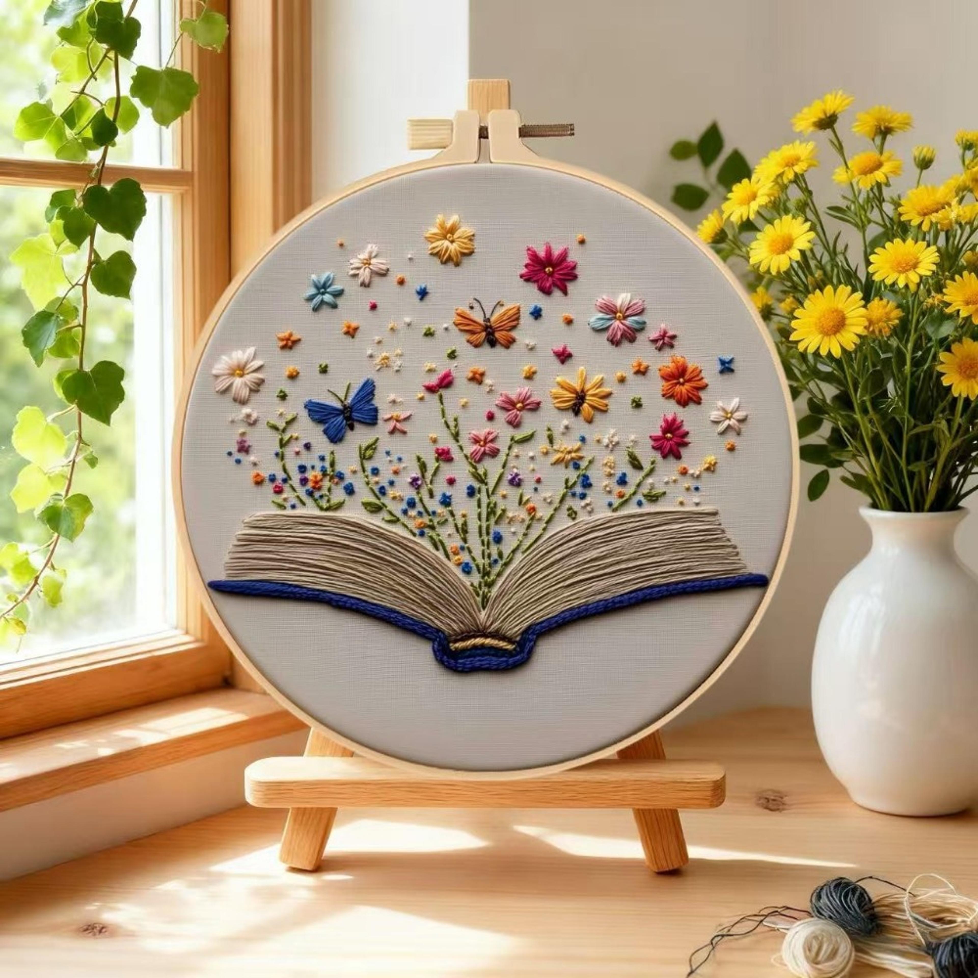 diy hand-embroidered material set for home decoration, perfect for festival crafting