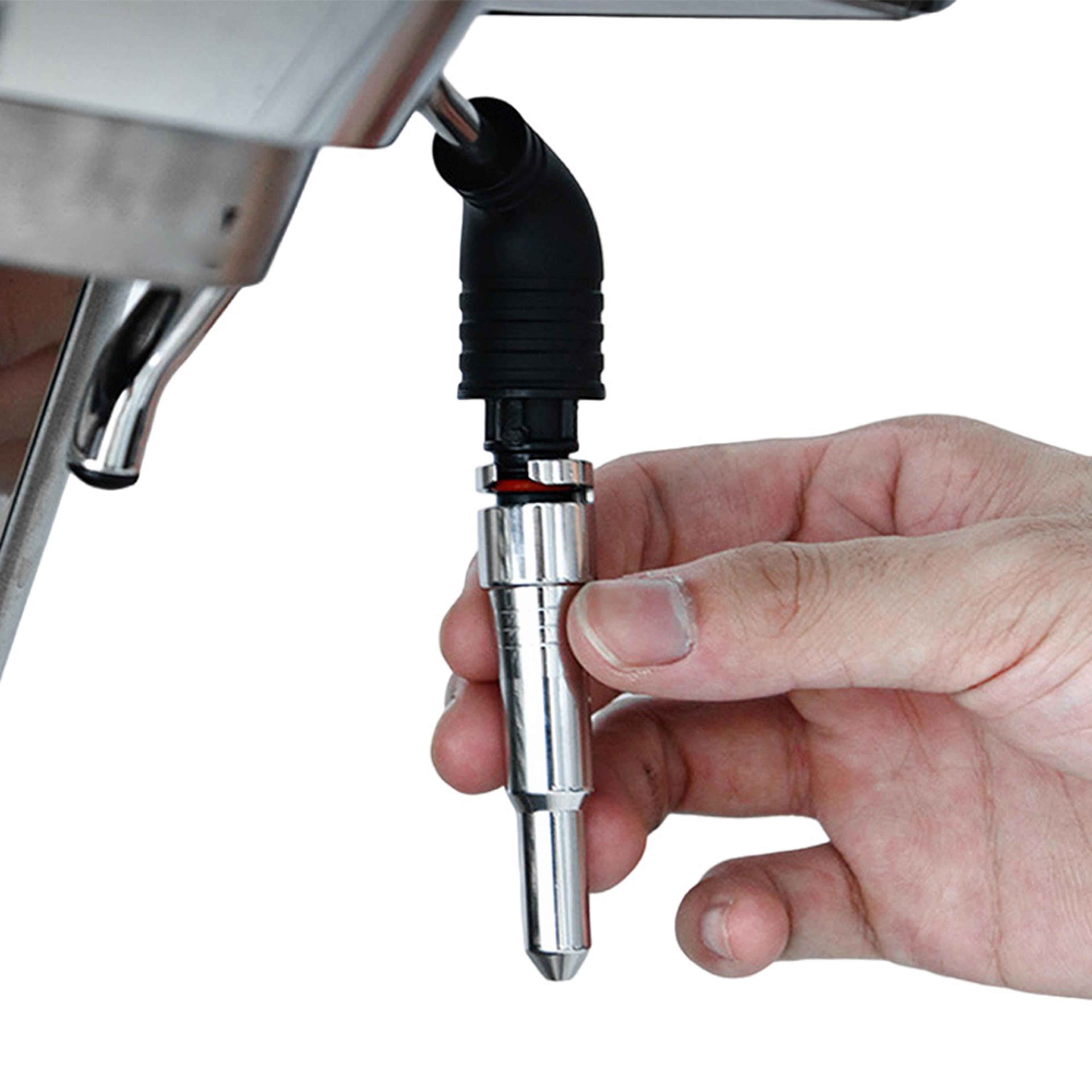 washable stainless steel coffee machine nozzle for delonghi dedica, steam nozzle milk frother foam inner tube