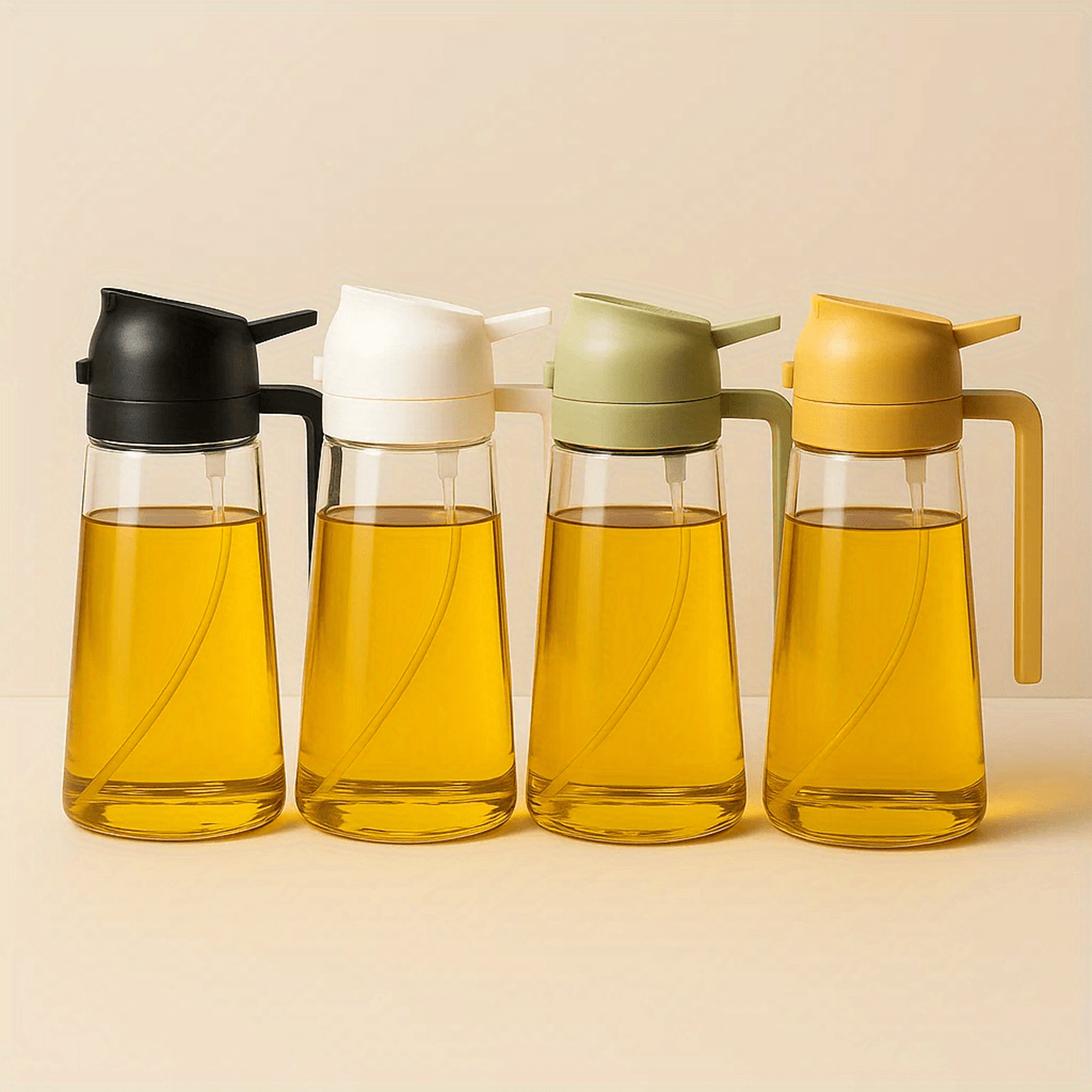 drip-proof dual-use spray & pour for air fryer, olive oil & soy sauce, easy to clean