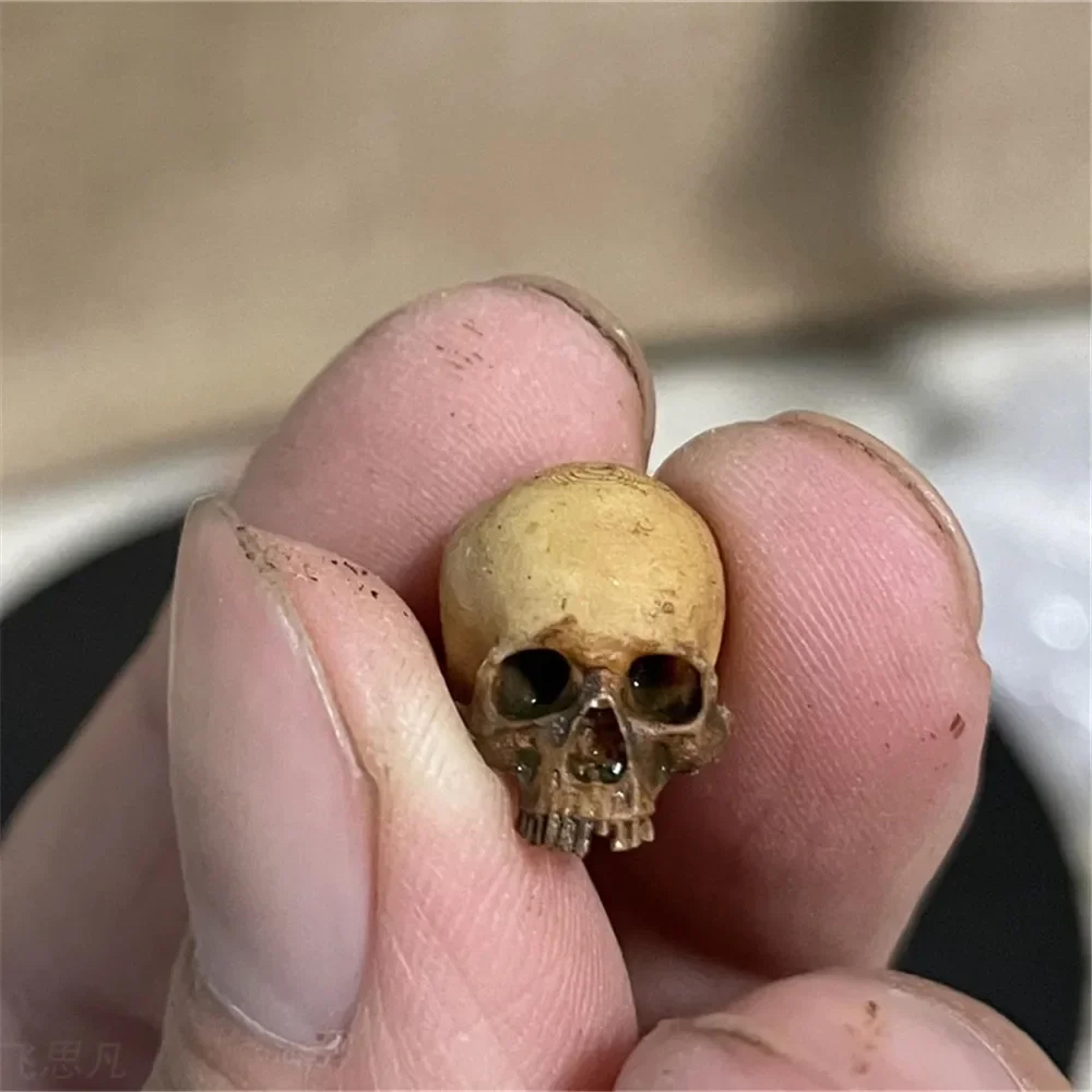 miniature skull model for halloween, home decor, fish tank accessories, dollhouse plant decoration