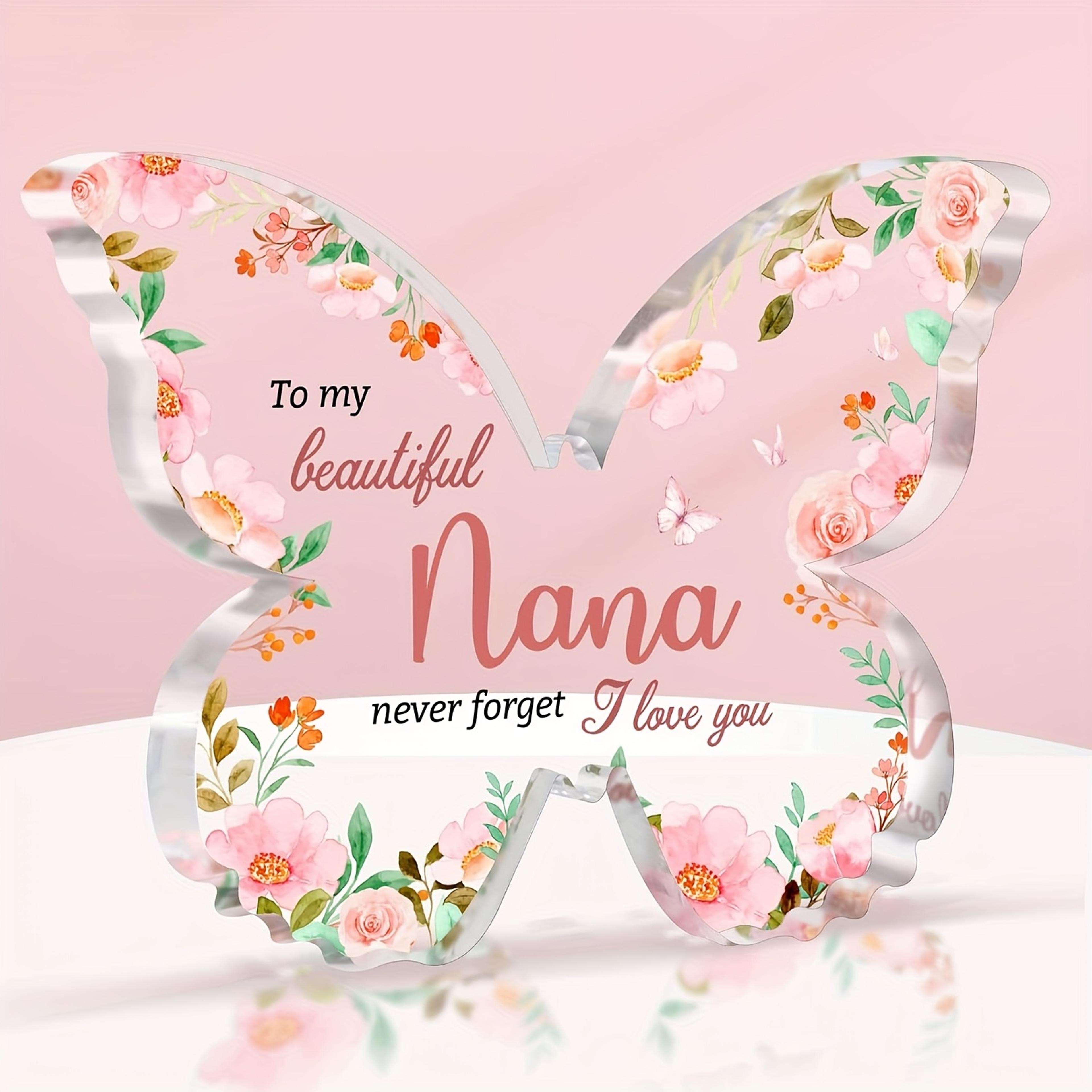 decorative plaque butterfly, appreciative gifts for nana, special gift plaque