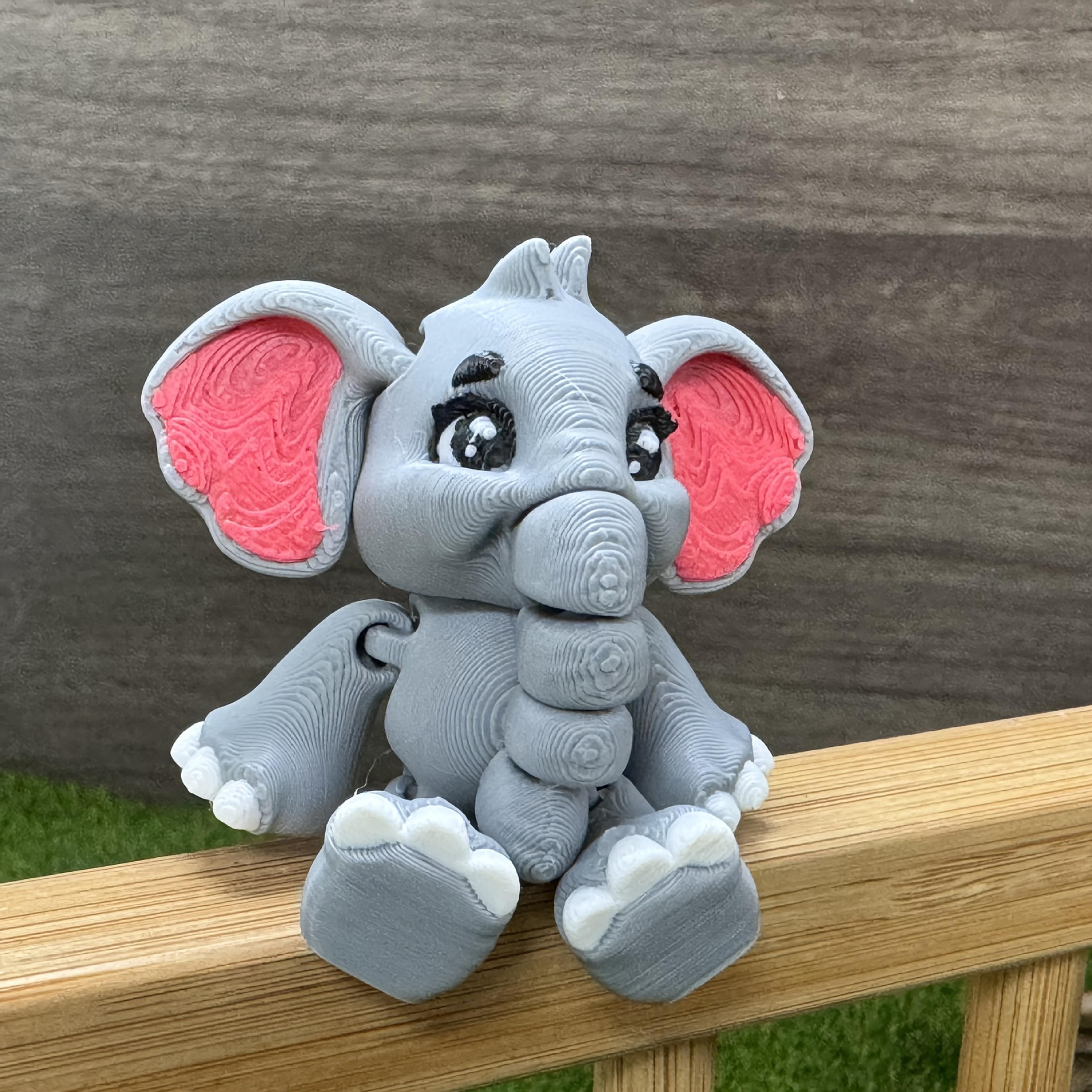 home decoration accessories desk figurines movable elephant gift