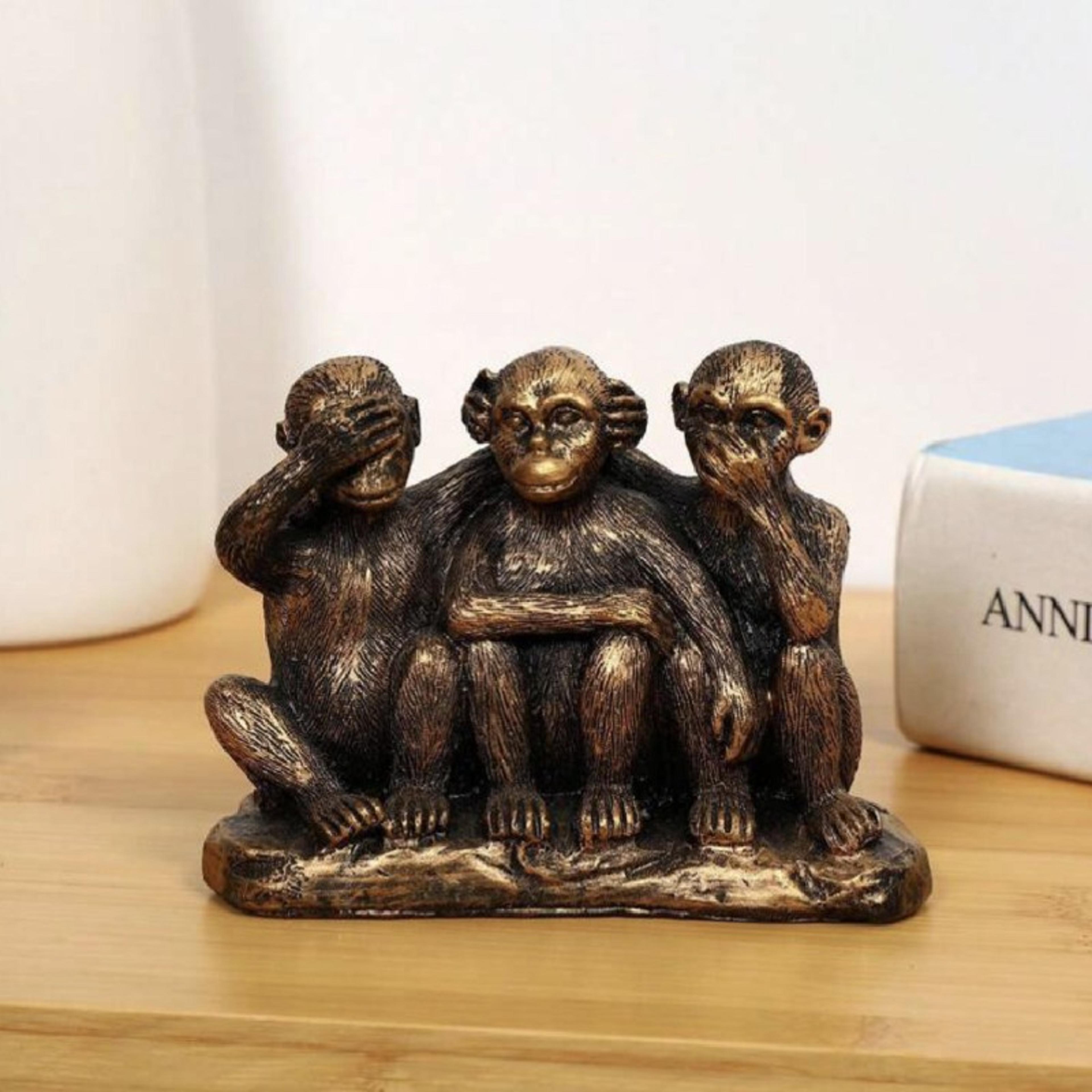 home decoration items, creative three-not monkey resin craft, festival birthday gifts, decorative items