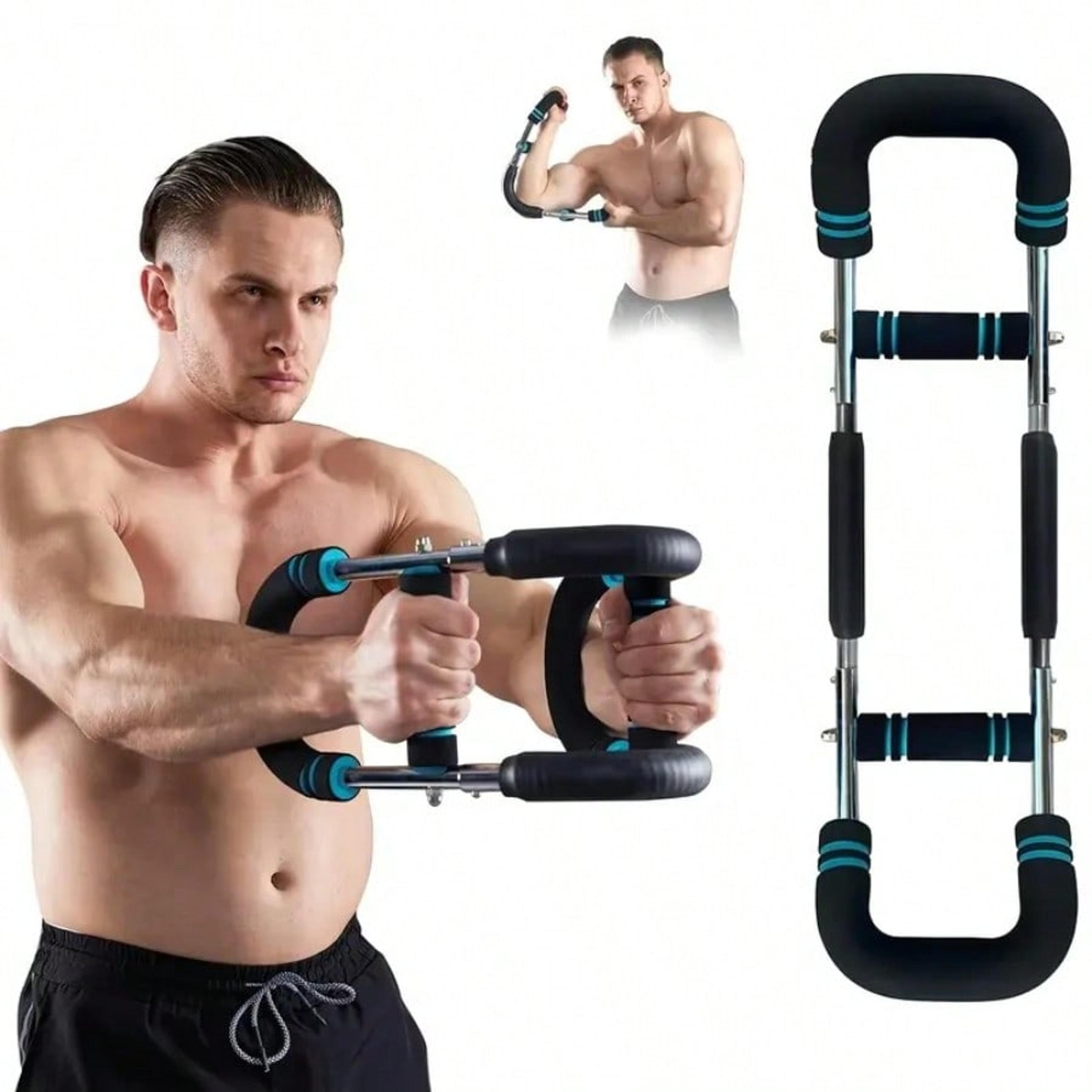 fitness equipment for men and women, hand gripper strength twister, power twister bar for home workout