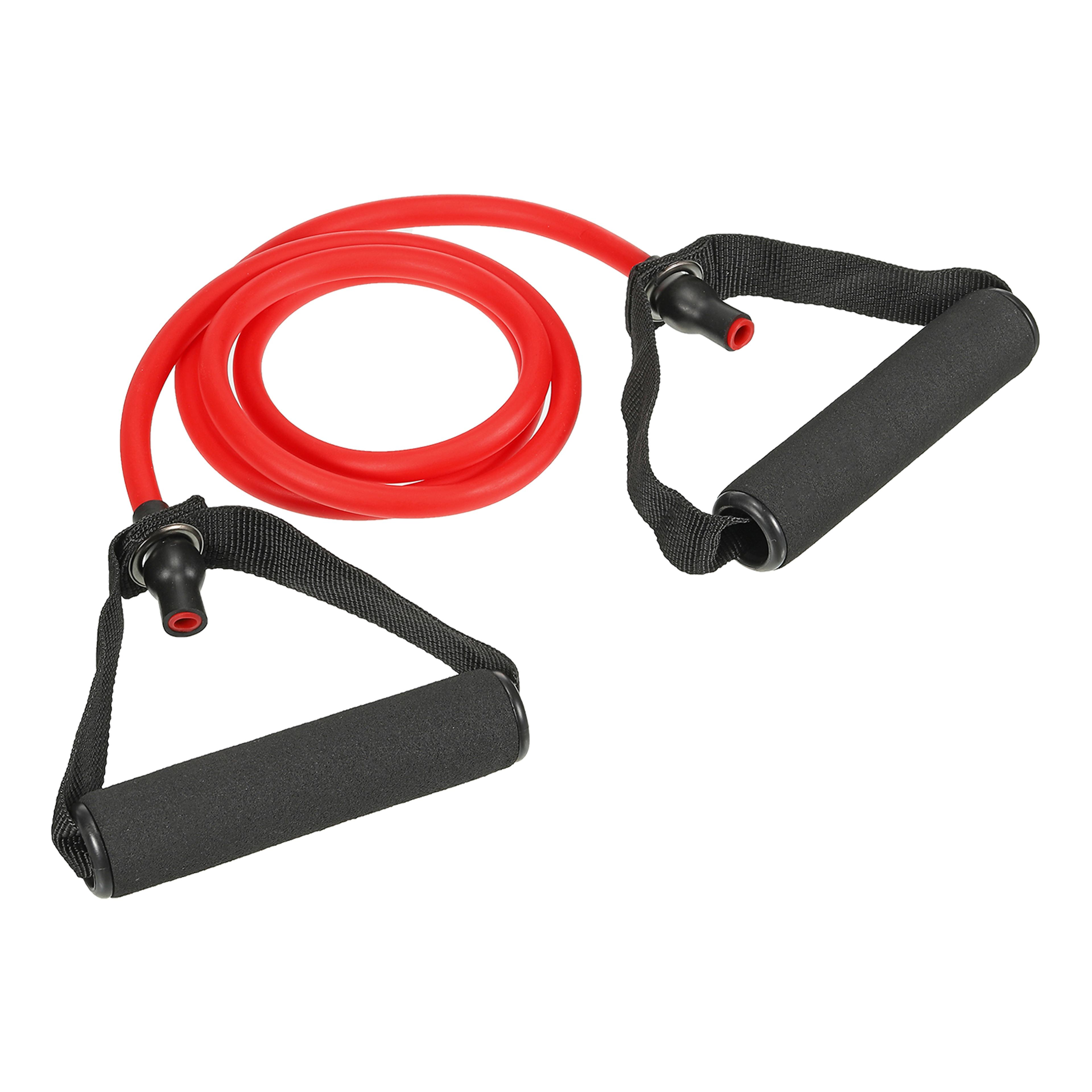 tpe elastic exercise band for home workouts, uxcell resistance band with handles for strength training