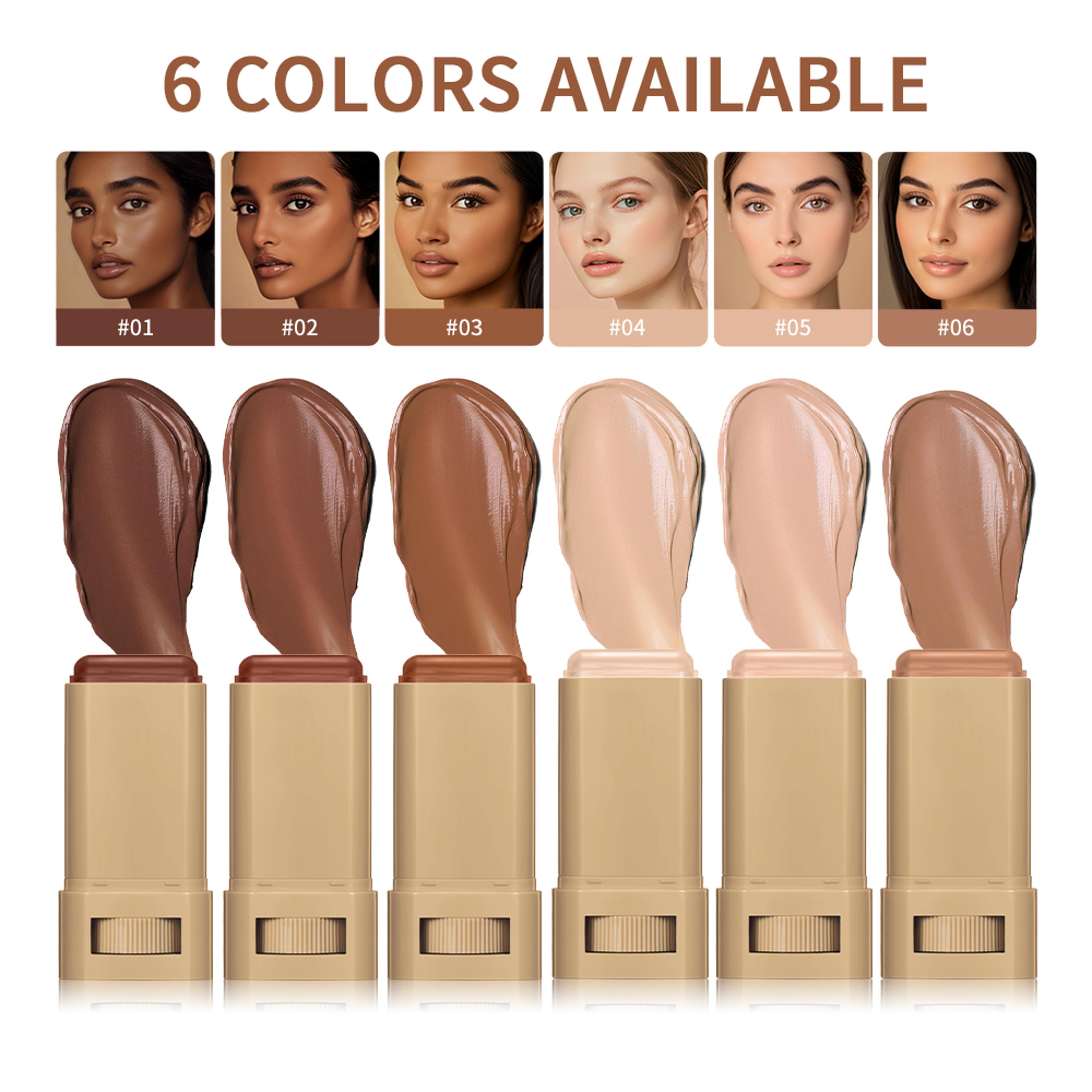 smooth plumper, colors balm serum boosted, foundation stick, high coverage, travel bronze makeup