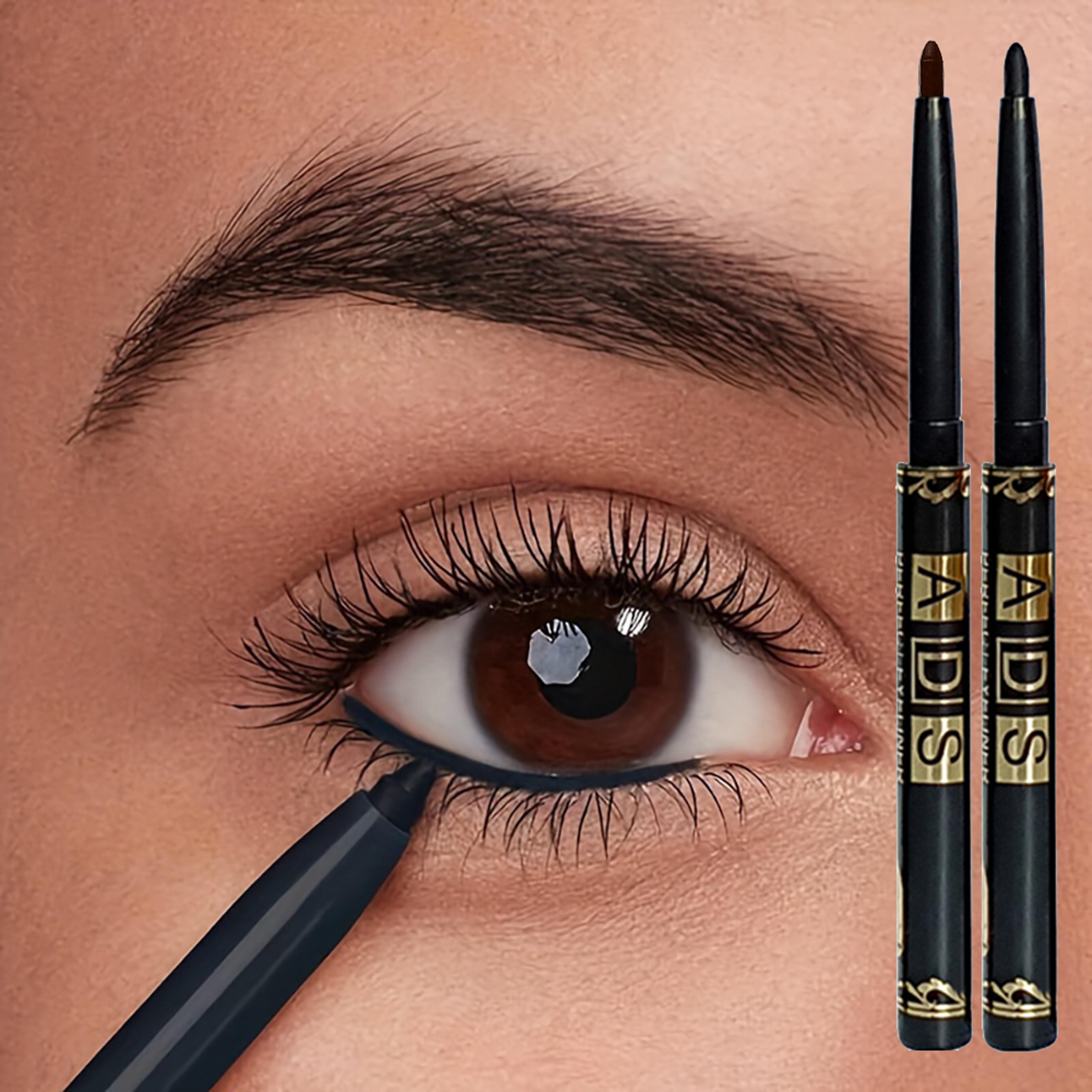 smudge-proof waterproof black brown eyeliner pencils, high pigmented & long-lasting punk makeup