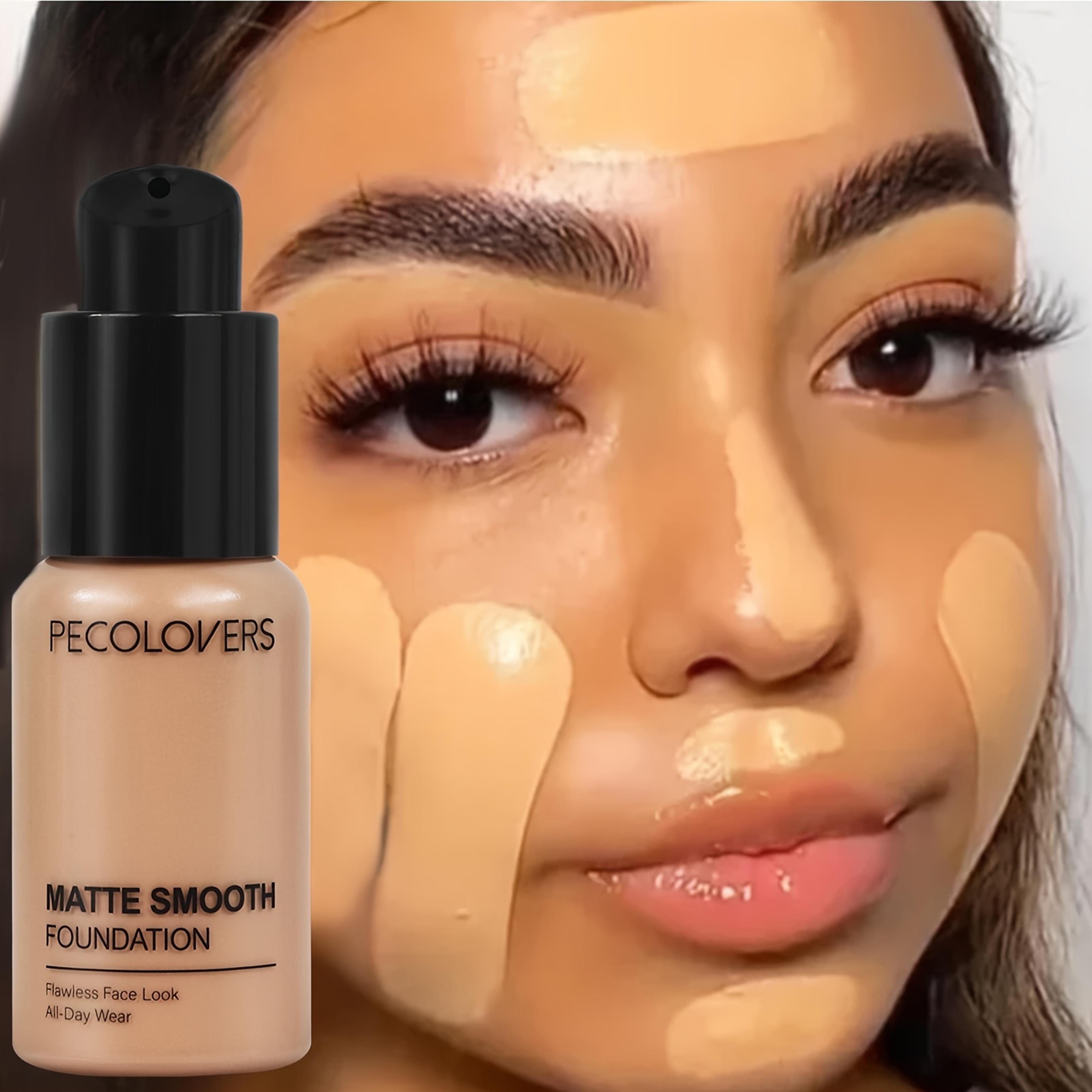 waterproof finish liquid foundation - full coverage oil-control concealer for all skin tones
