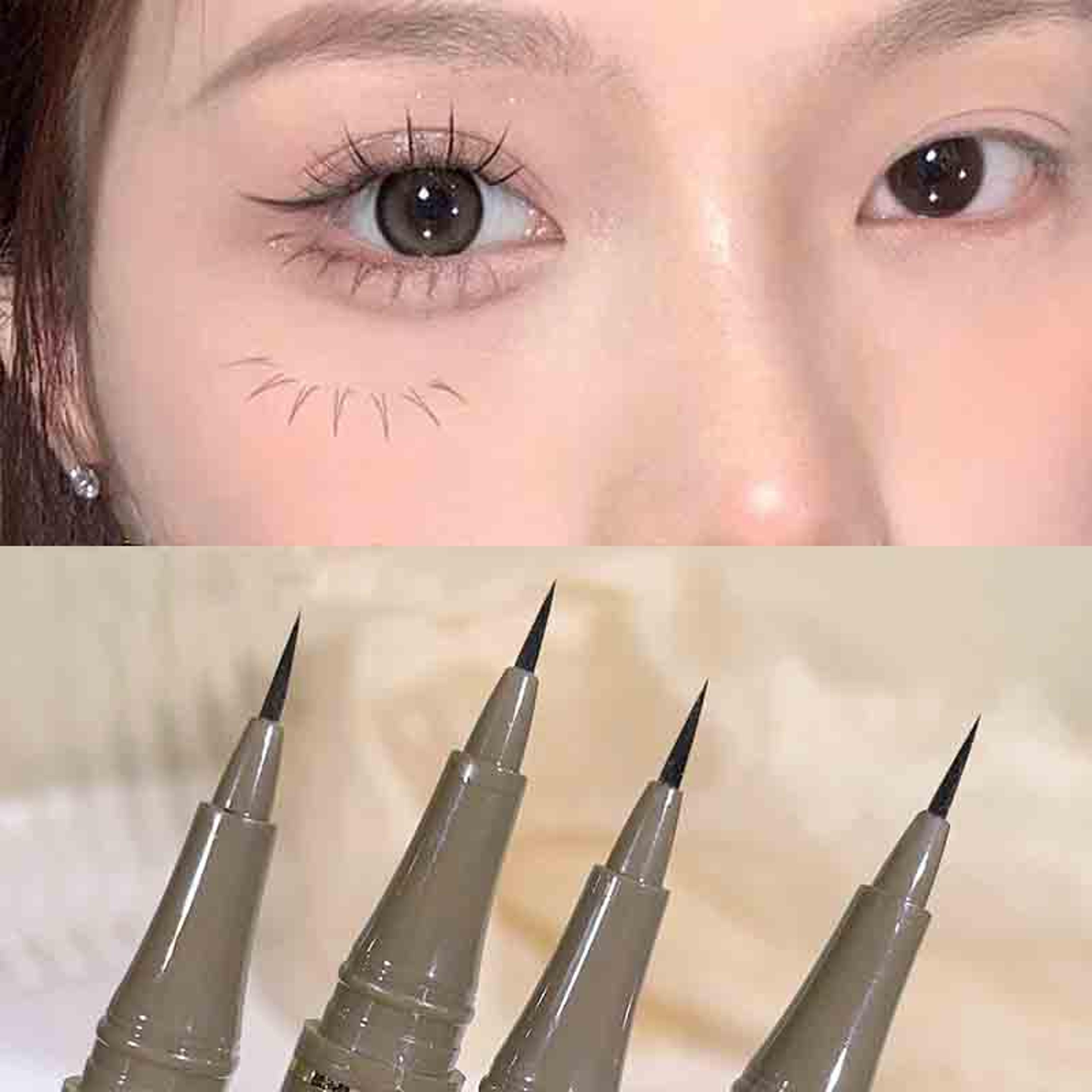 newbie brown eyeliner liquid pen, waterproof, sweat-proof, long-lasting and non-smudged