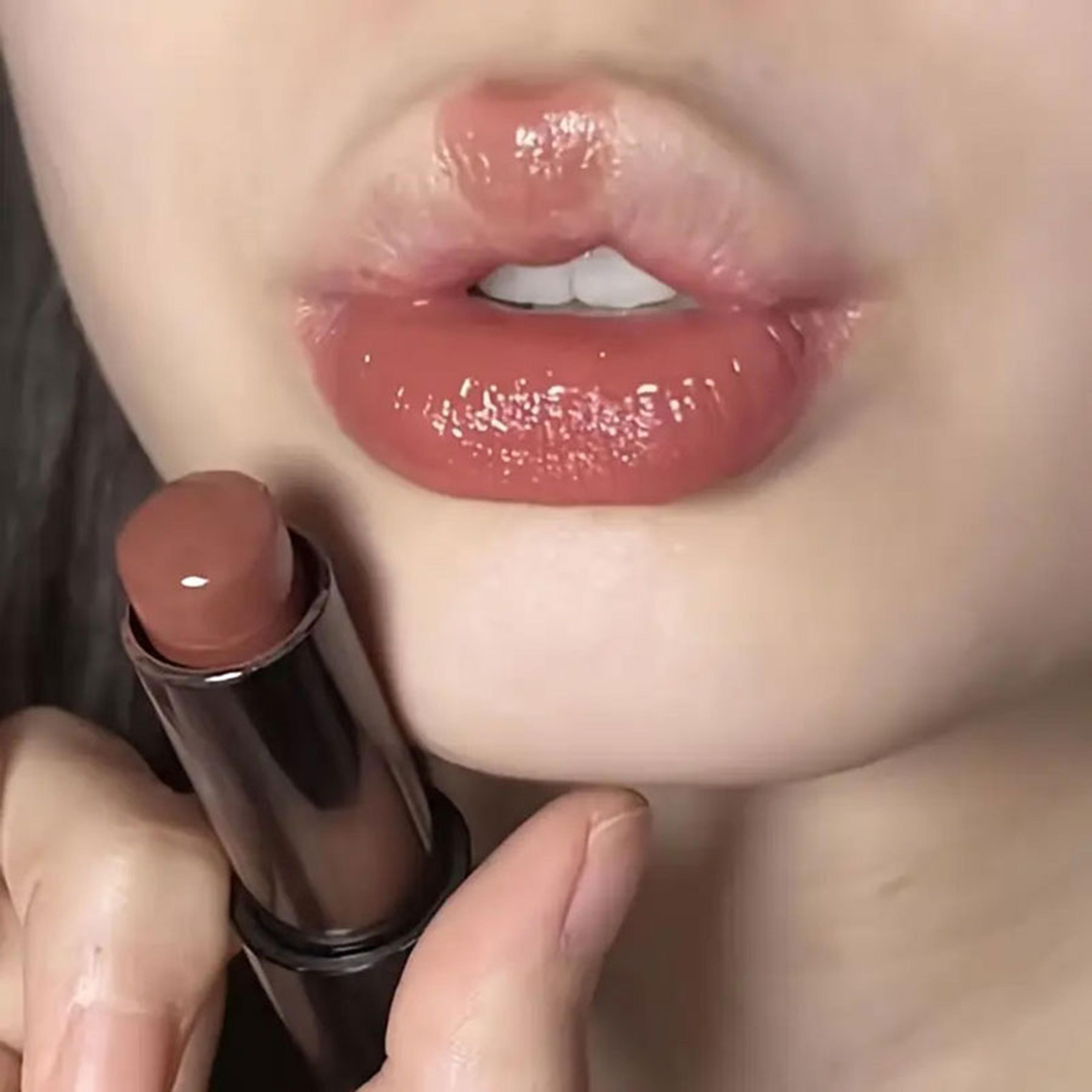 long-lasting red brown lipstick, moisturizing mirror lipstick, waterproof lip gloss for valentine's day gift