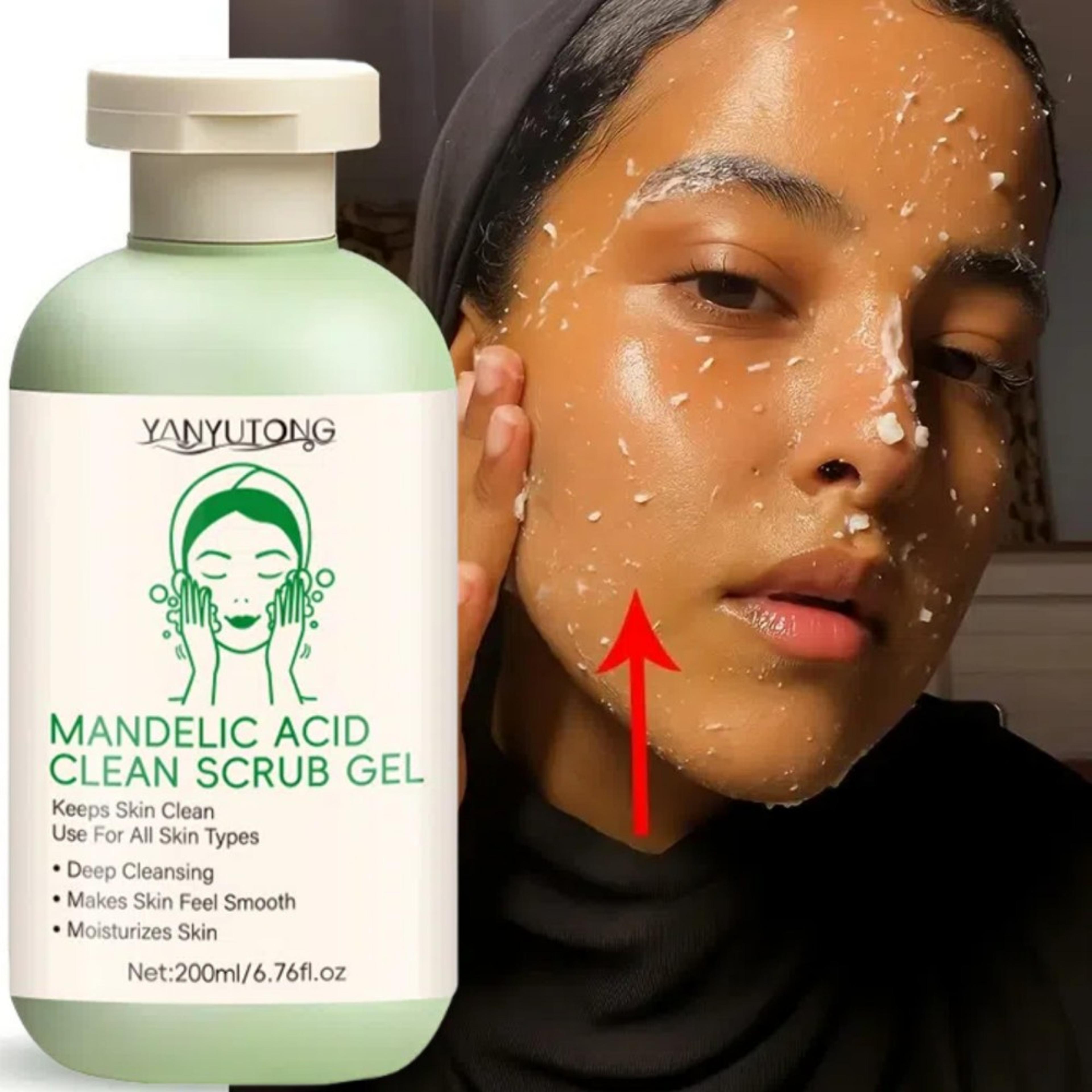 facial exfoliating gel, whitening moisturizing repair scrub, deep pore cleansing skin care