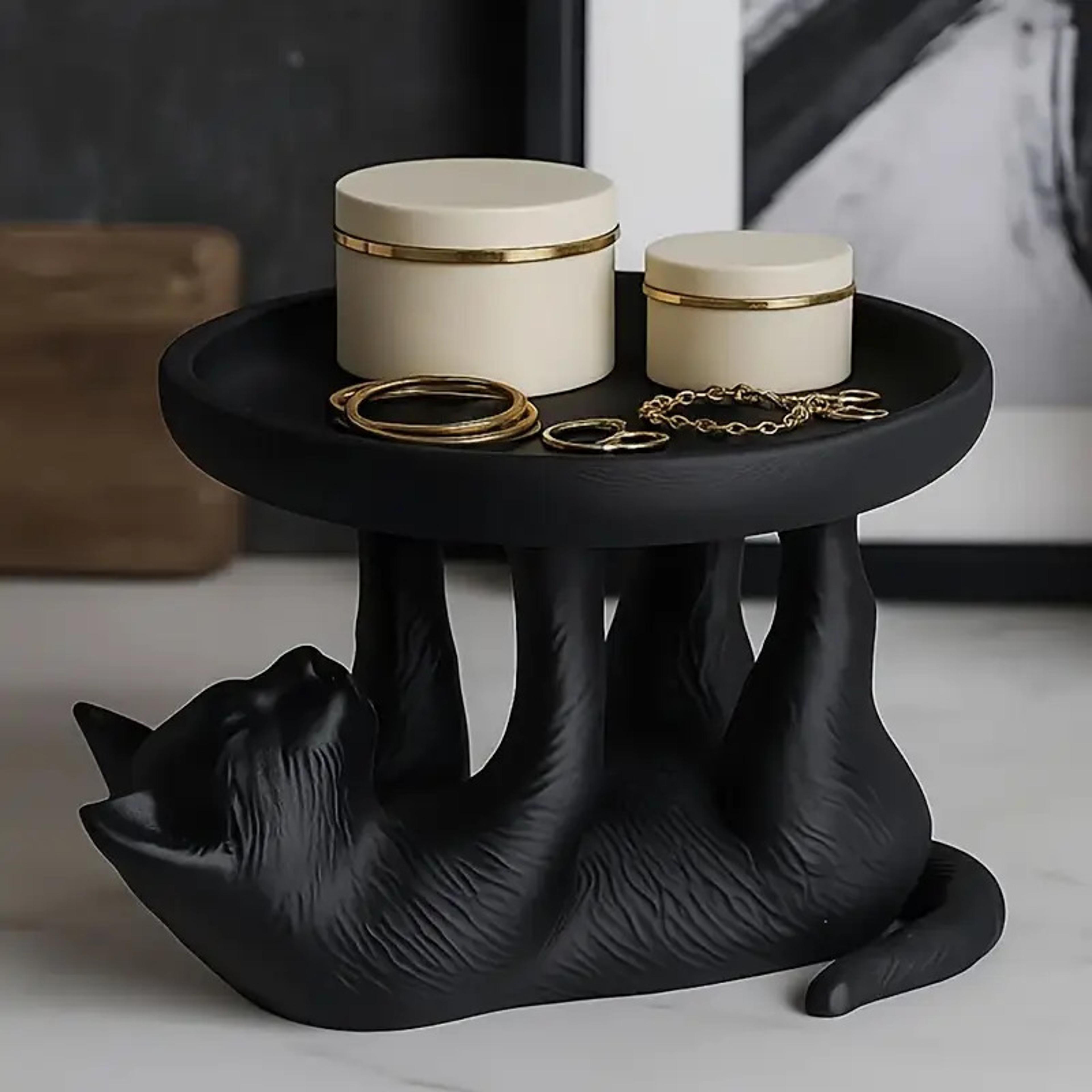 jewelry organizer tray, cat tray ornament, household decoration tray