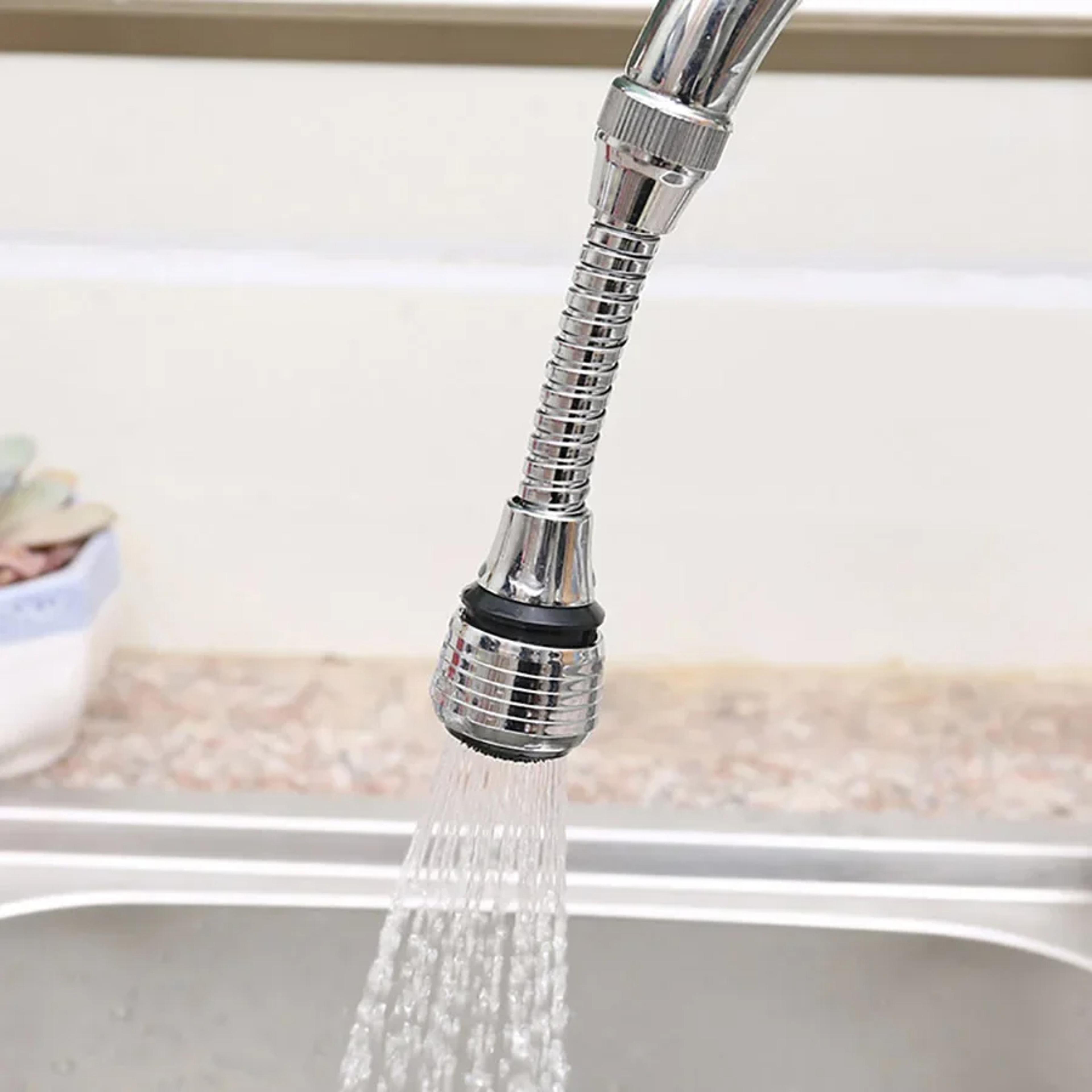 stainless steel faucet extender & rotating water saving sprayer