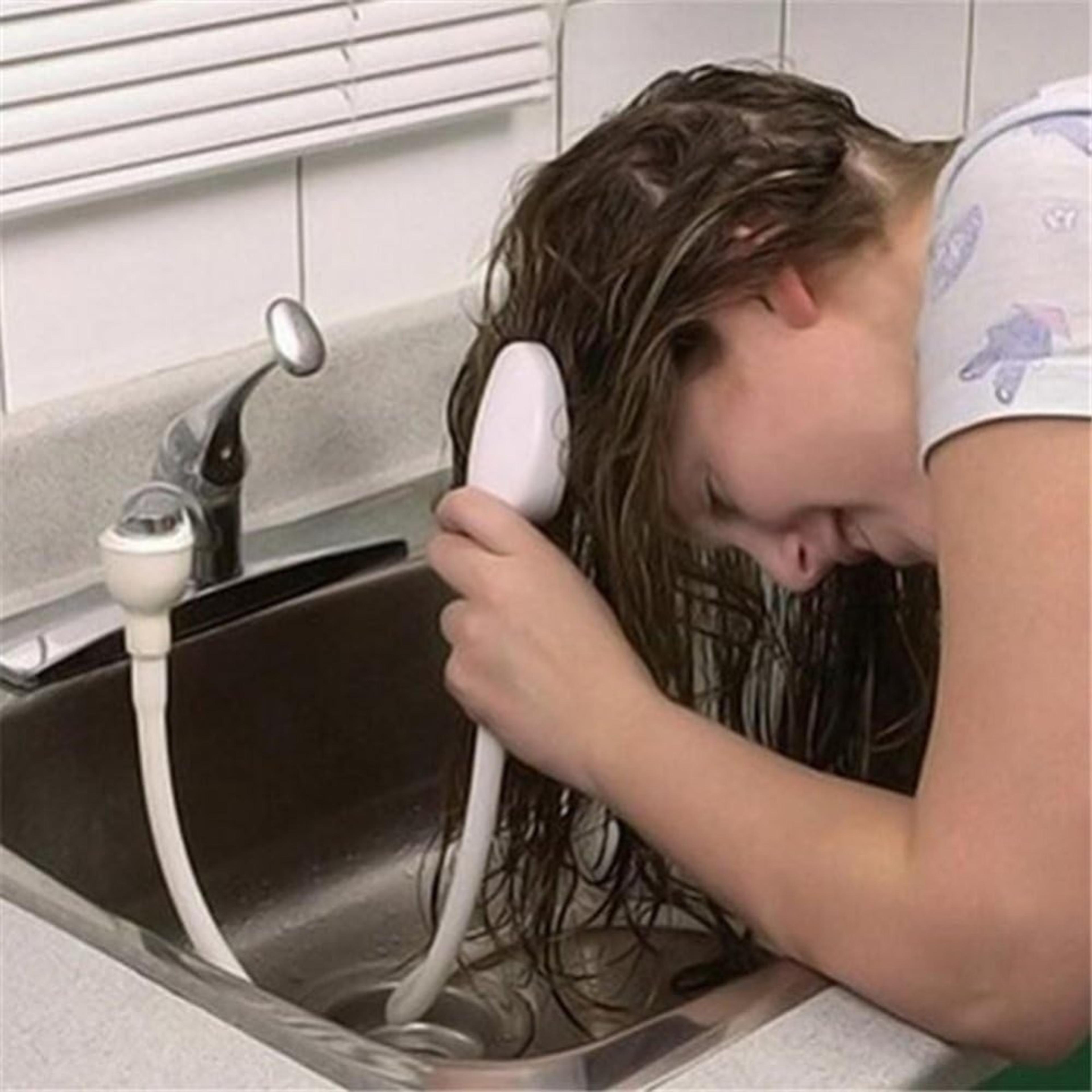 petclean faucet shower extender with hose & sink sprayer