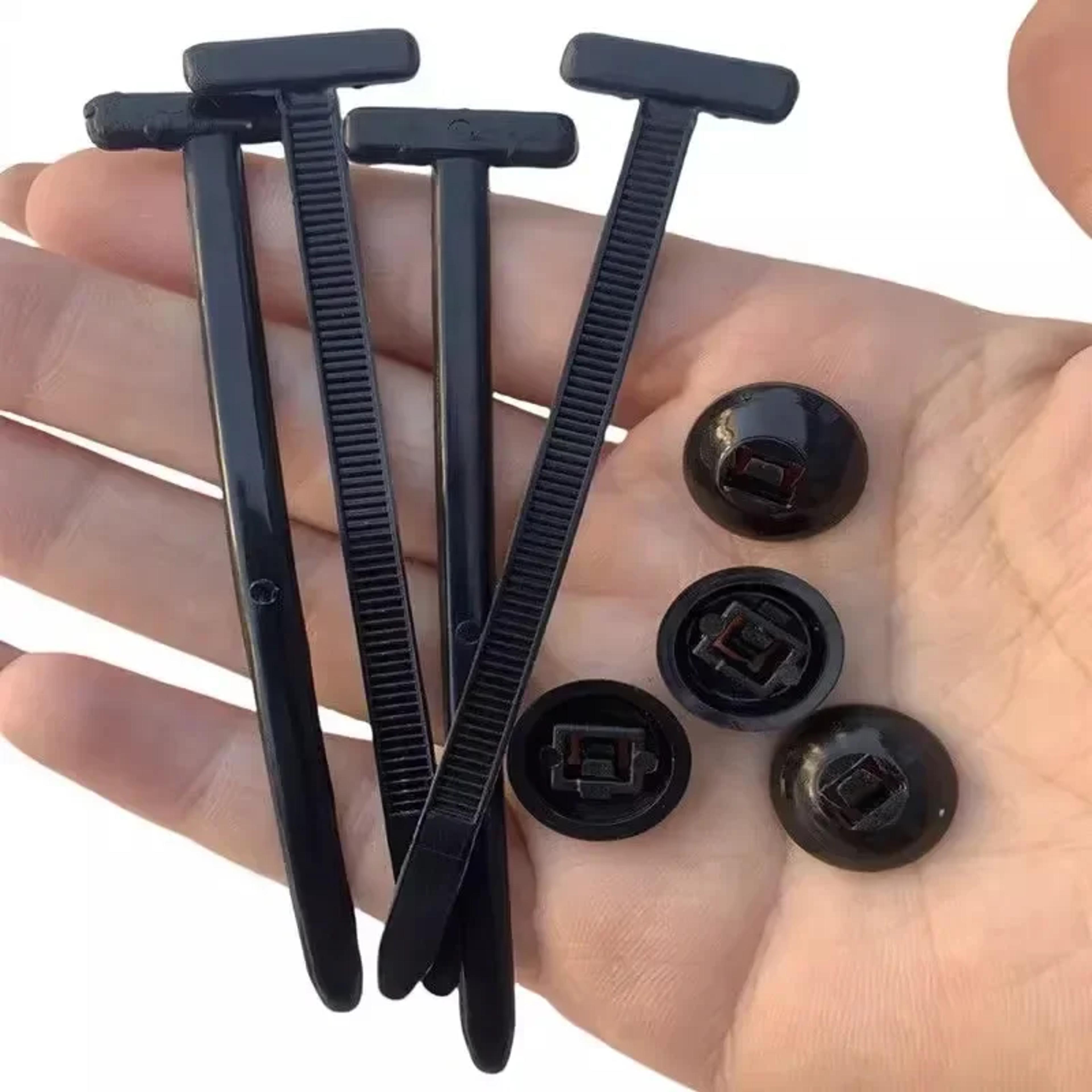 universal nylon cable tie buckle clips for fender liner, trunk & mudguard fastenings