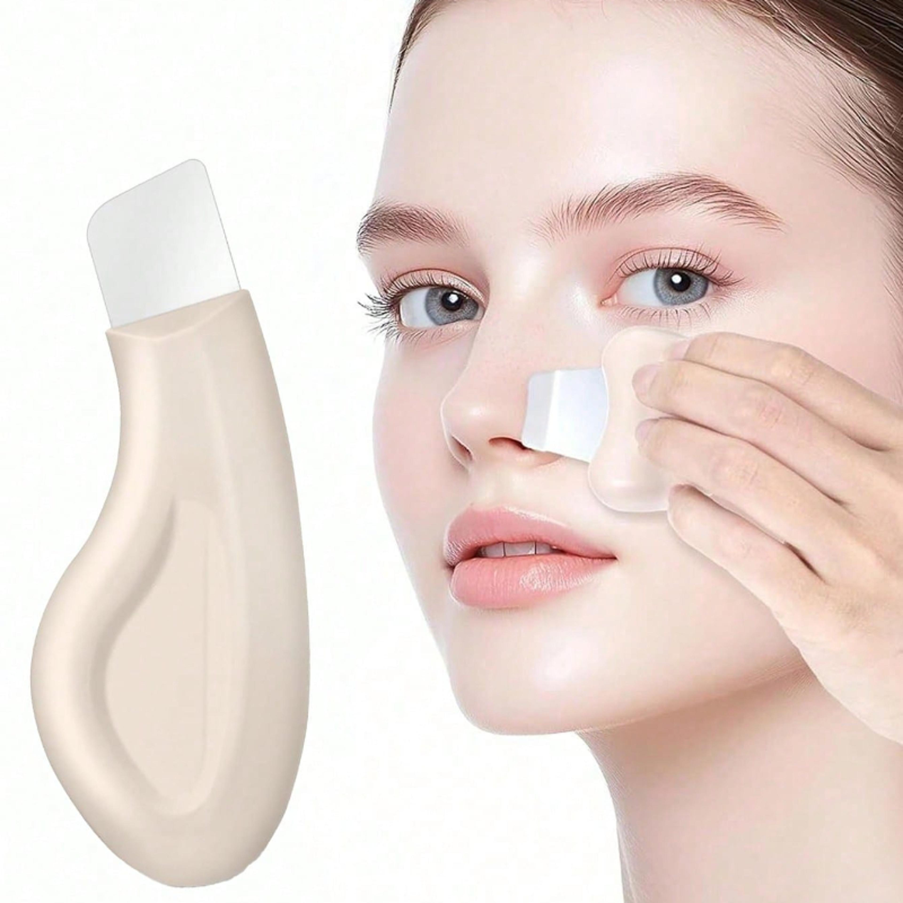gentle silicone facial scraper & nose blackhead remover tool for deep pore cleansing