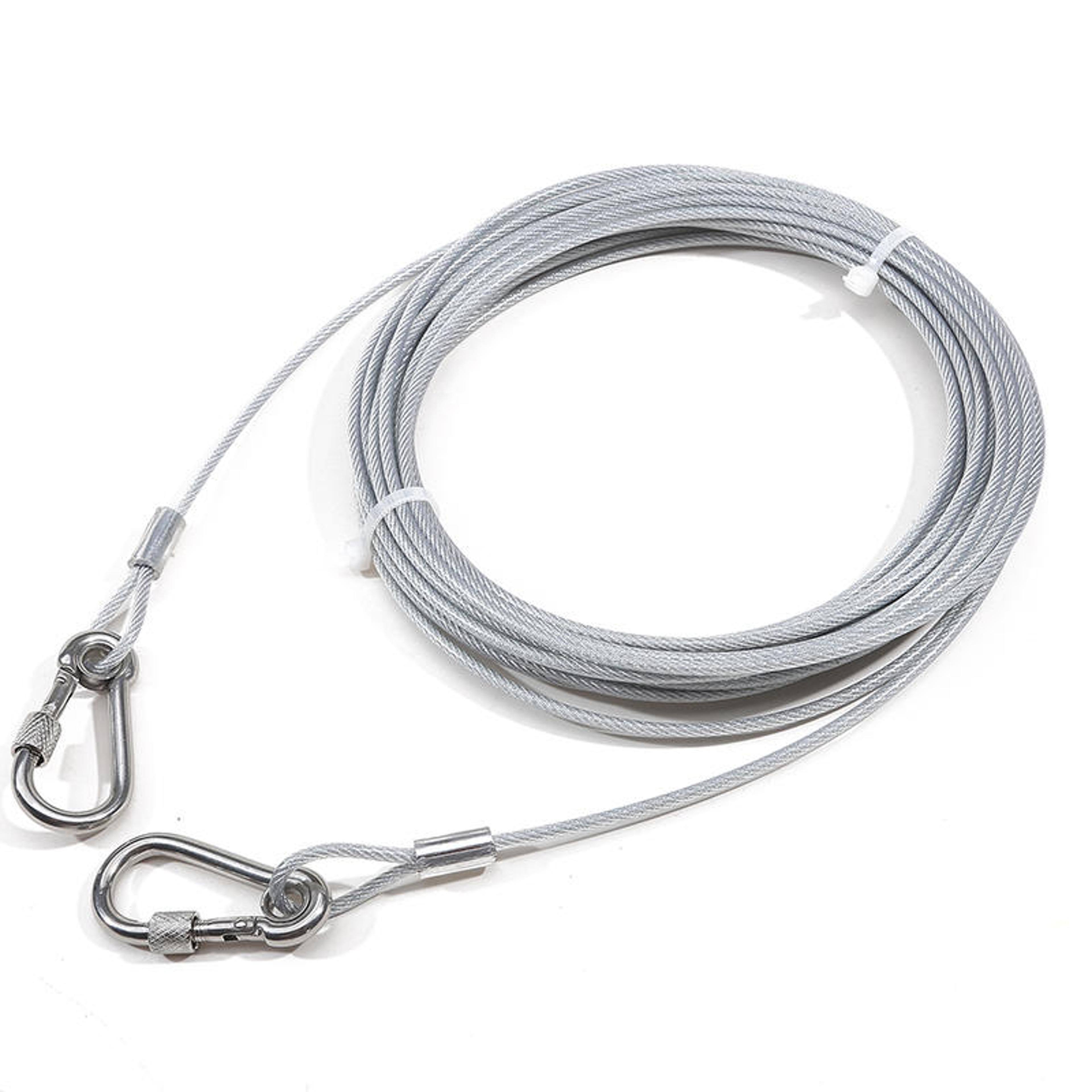 premium adjustable stainless steel clothesline portable, windproof outdoor & indoor drying line