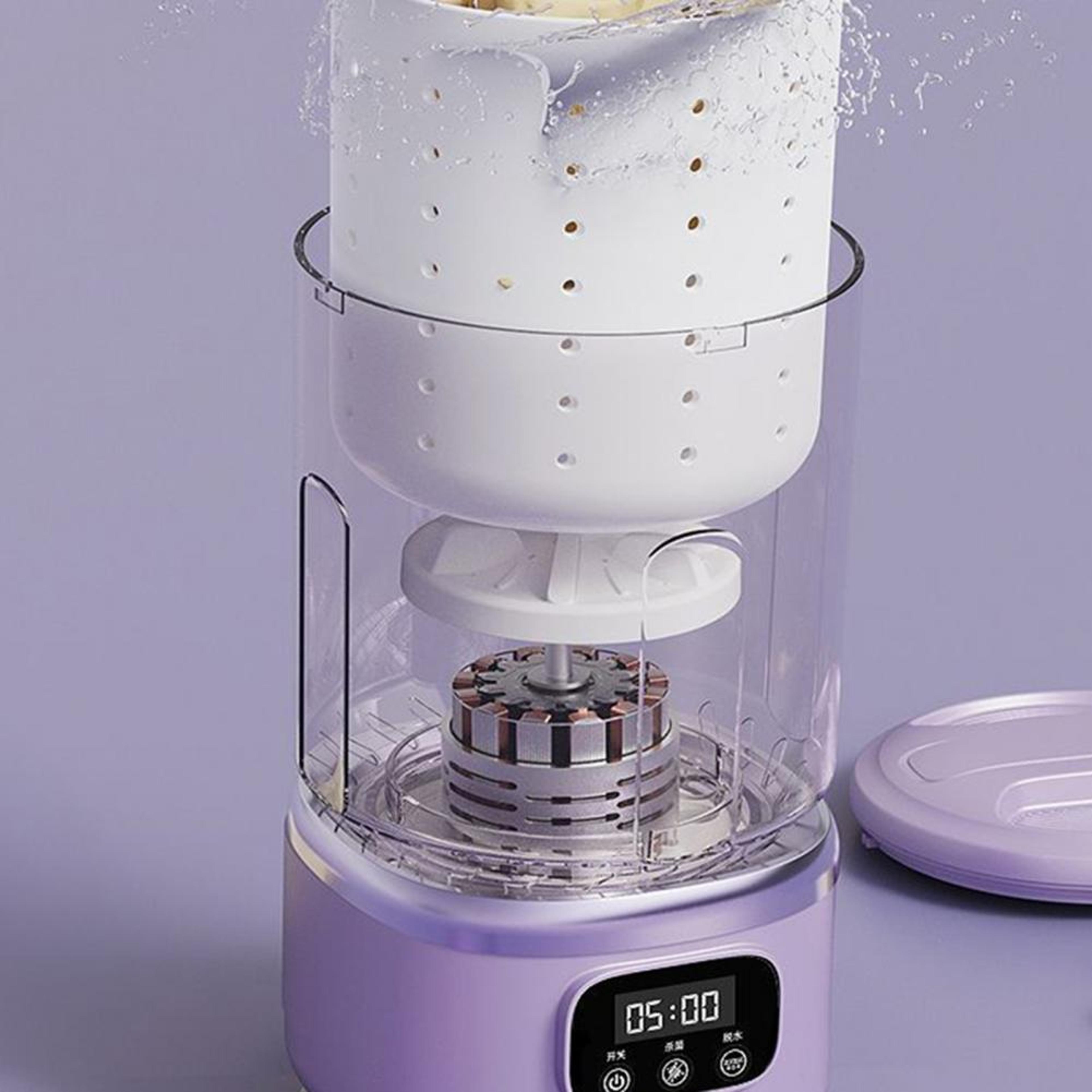 rechargeable mini portable washing machine travel laundry cup for underwear, socks & delicates