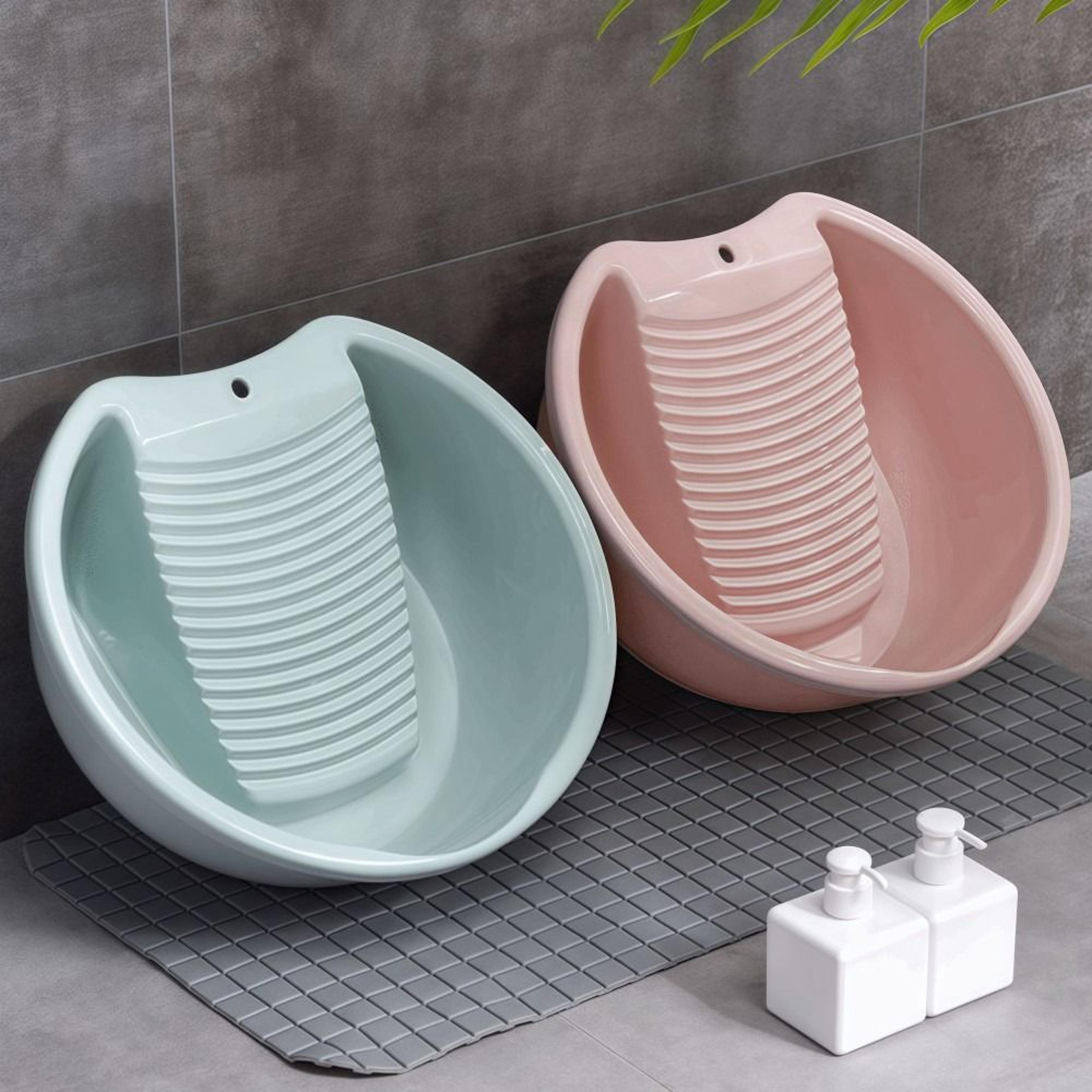 premium hand wash laundry tub with built in washboard durable plastic laundry tub