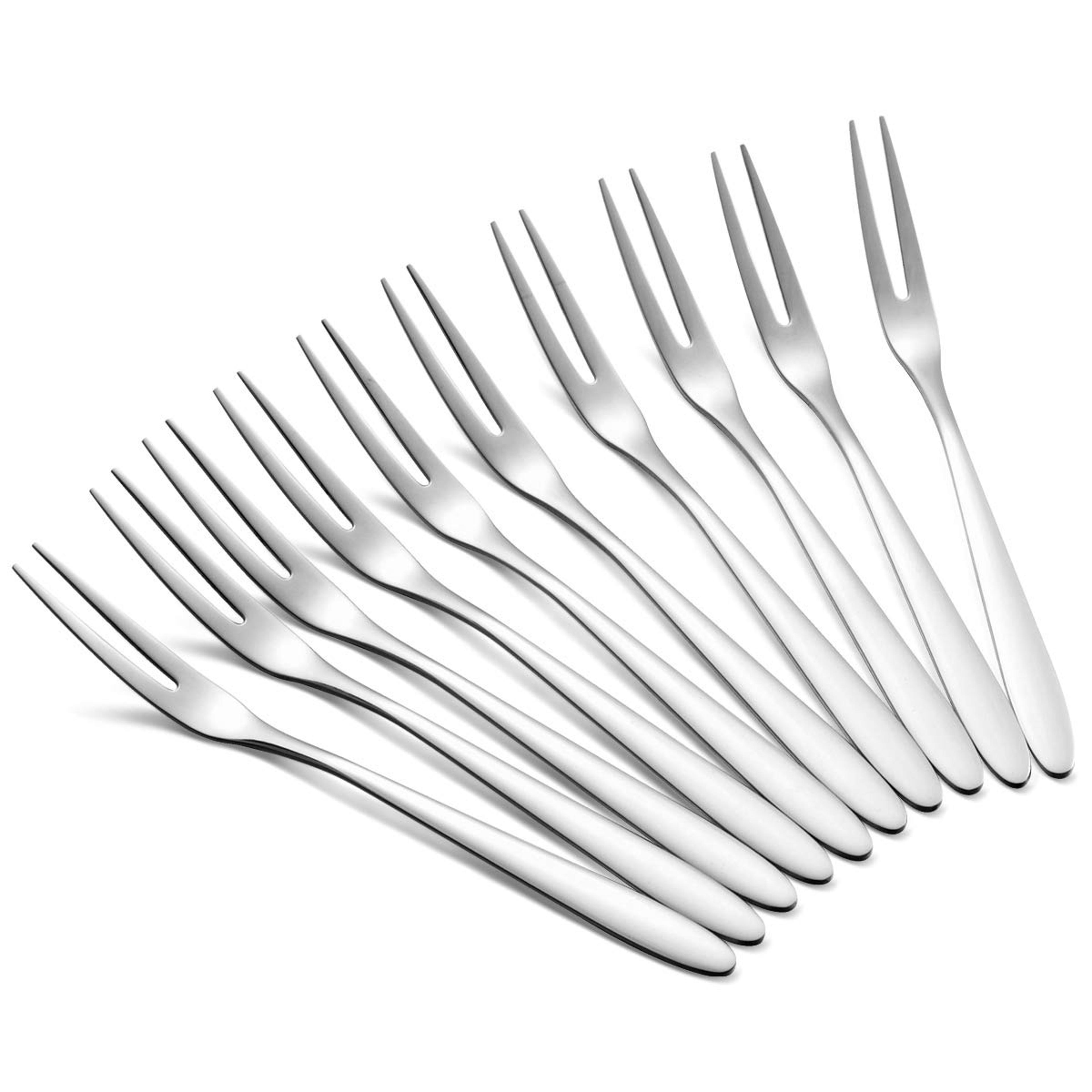 premium stainless steel escargot forks set mini prong appetizer forks for seafood & desserts