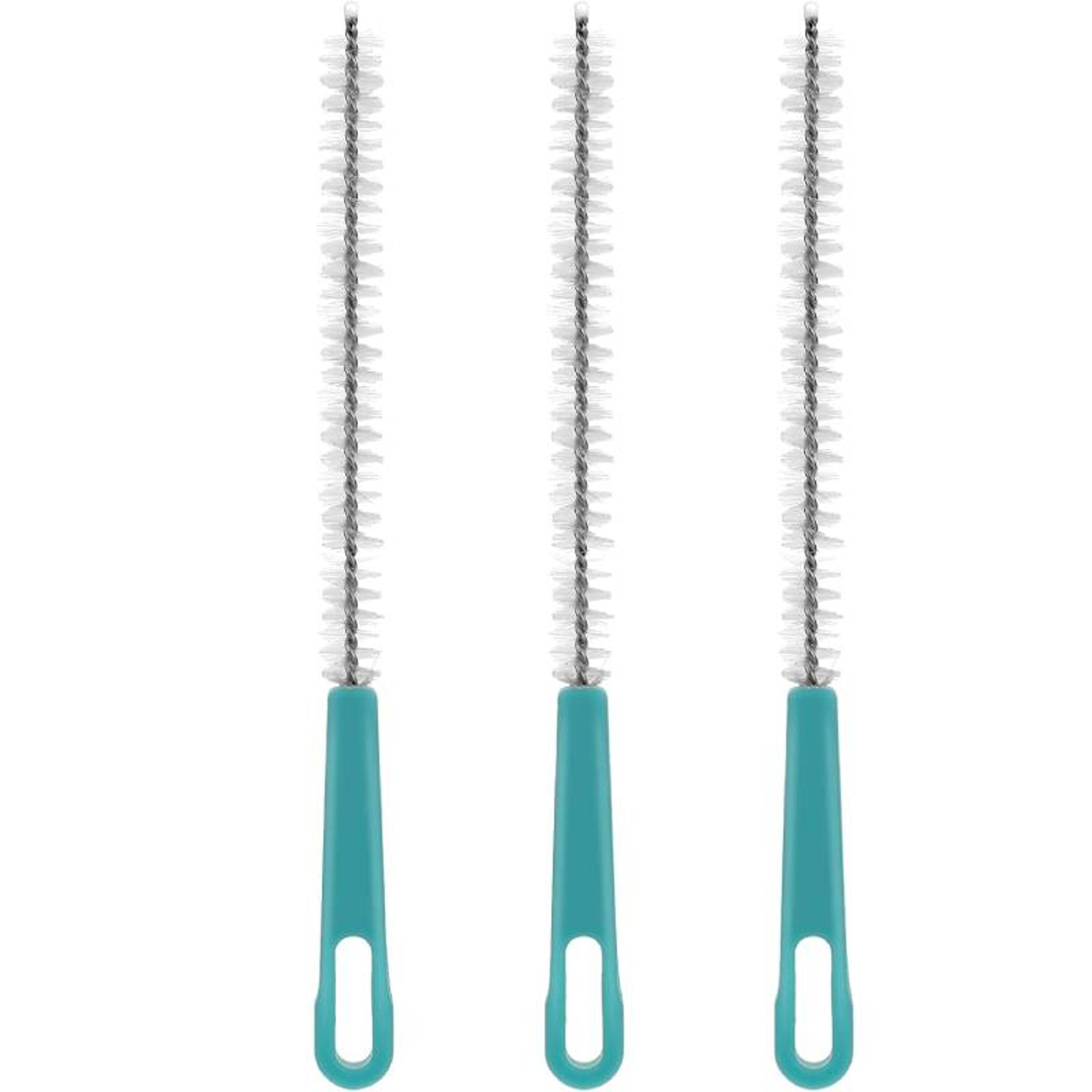 premium long bristle straw cleaner brush set reusable tumbler & bottle tube cleaning tool