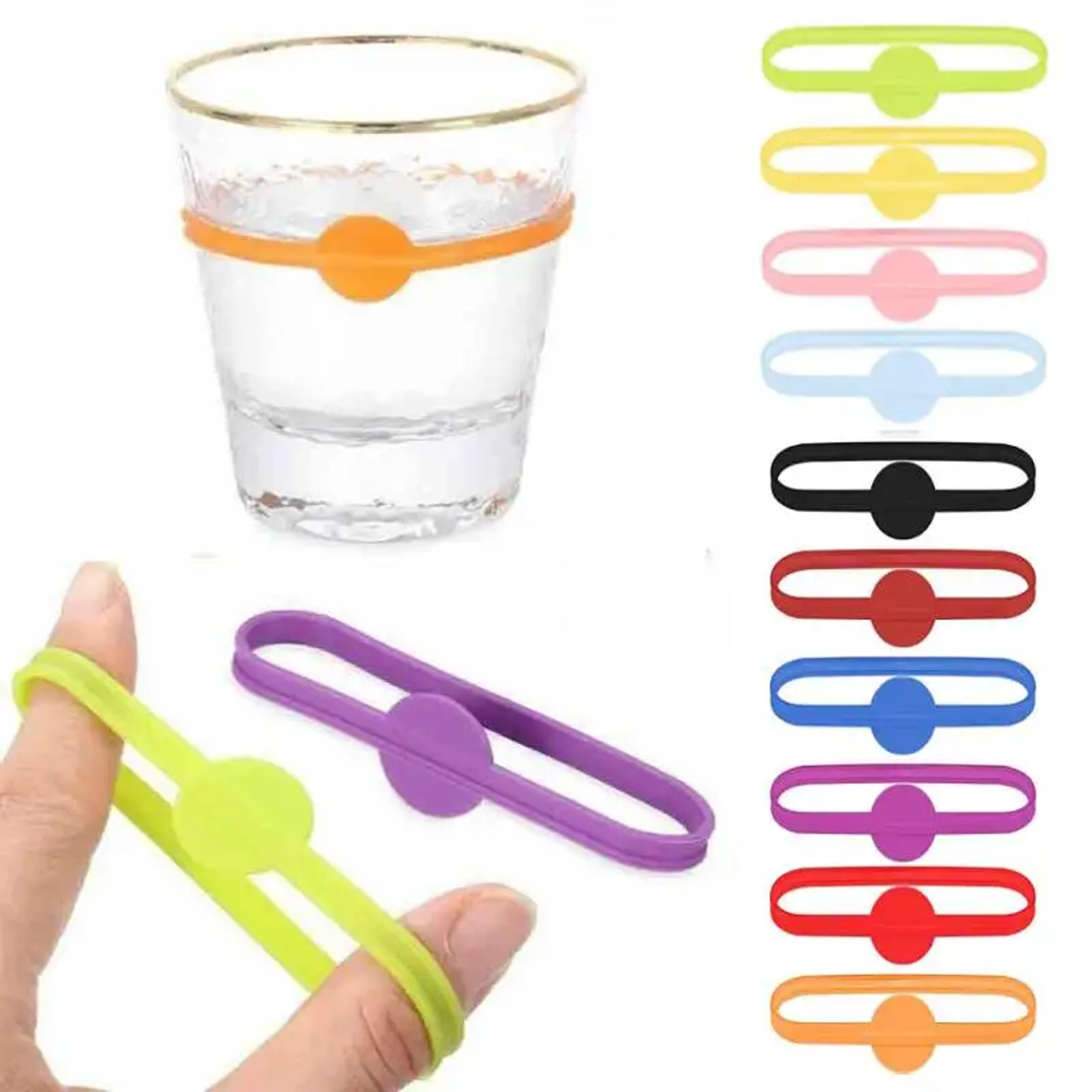 silicone drink marker charms set for wine glasses and cups reusable wine glass markers