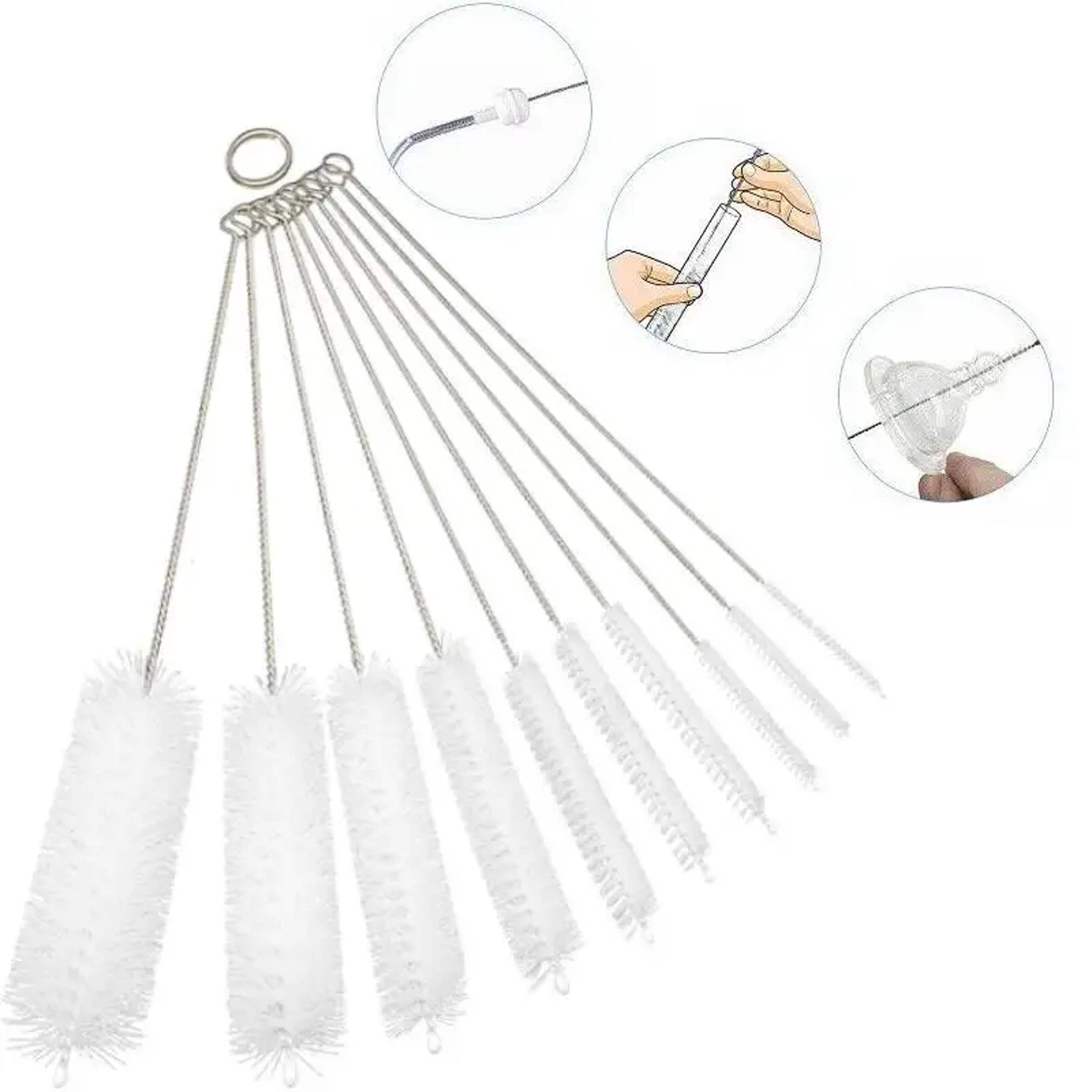 flexireach pipe cleaning brush set for straws, teapot spouts & narrow tube