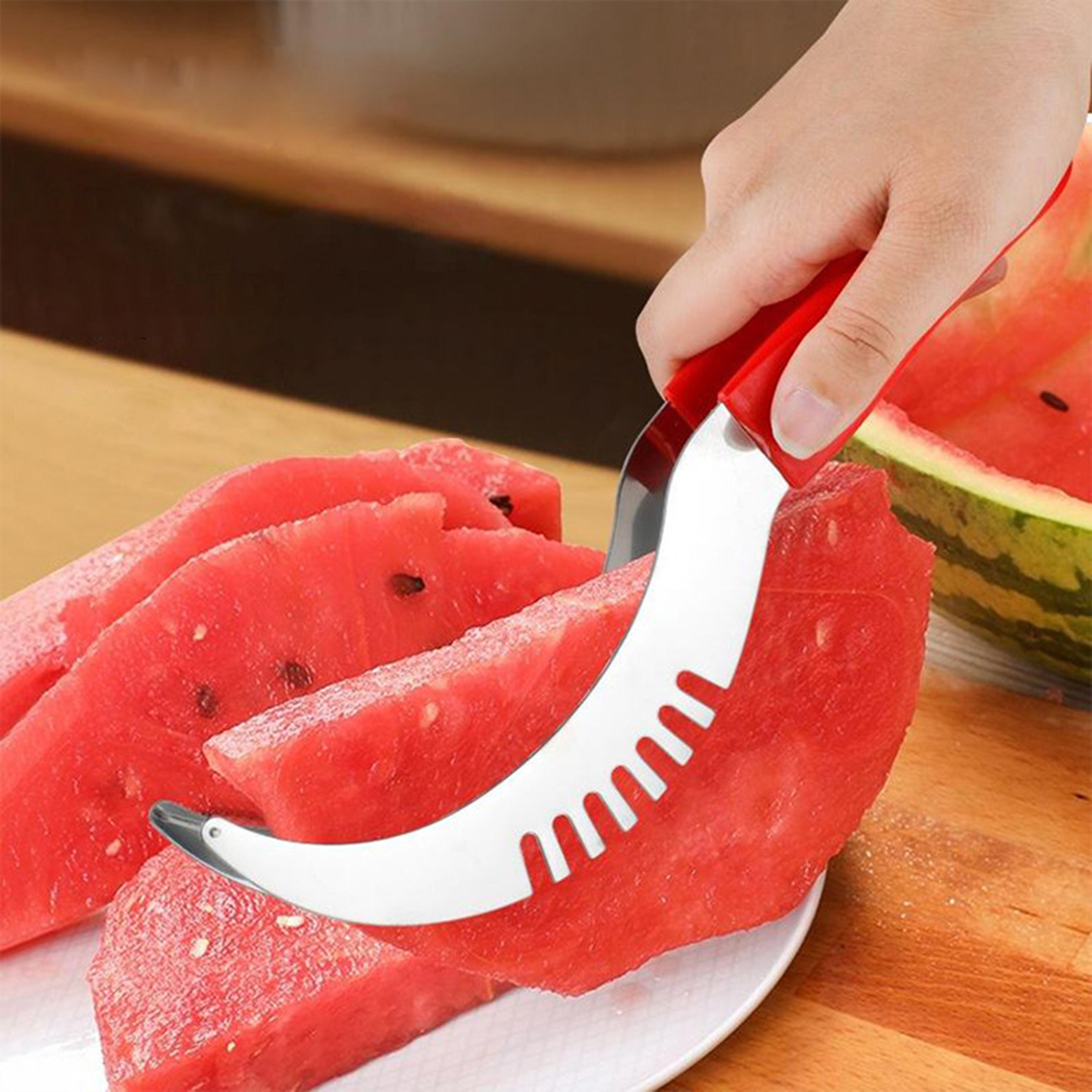 slicemaster watermelon cube cutter stainless steel watermelon slicer with non slip handle