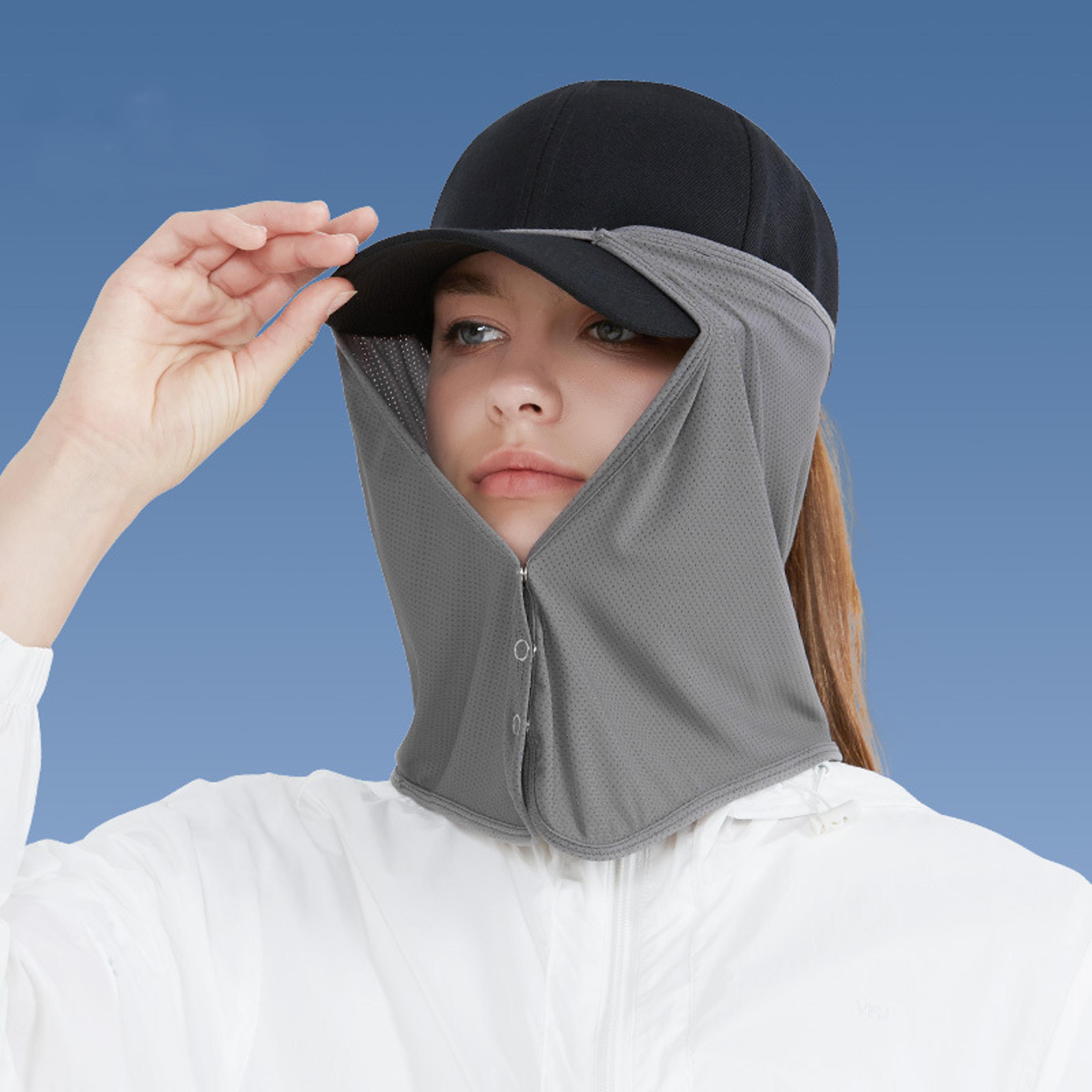 sunguard pro quick dry fishing hat with removable face shield & neck protection