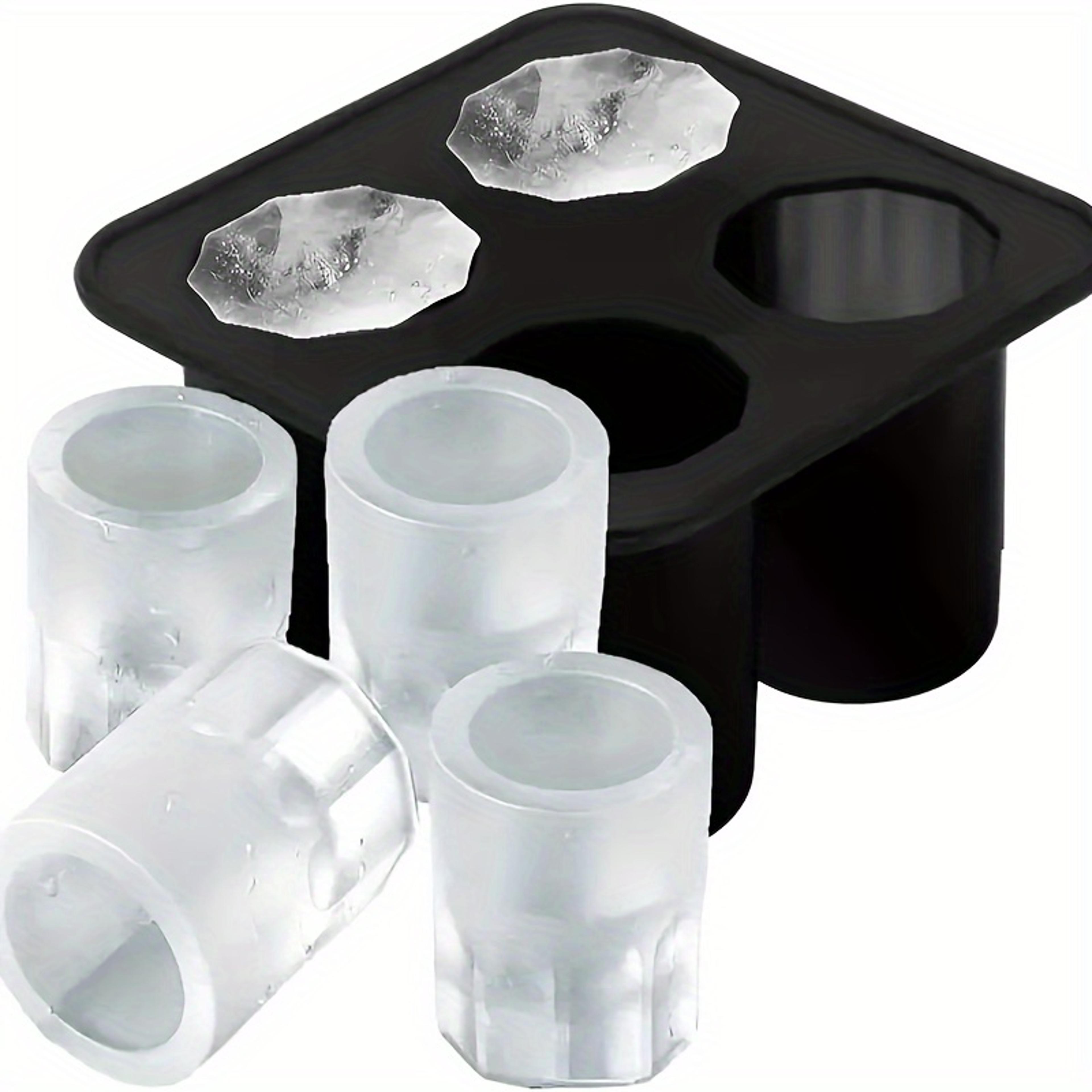 chill shot silicone ice shot glass mold tray for cocktails, beer & party drinks
