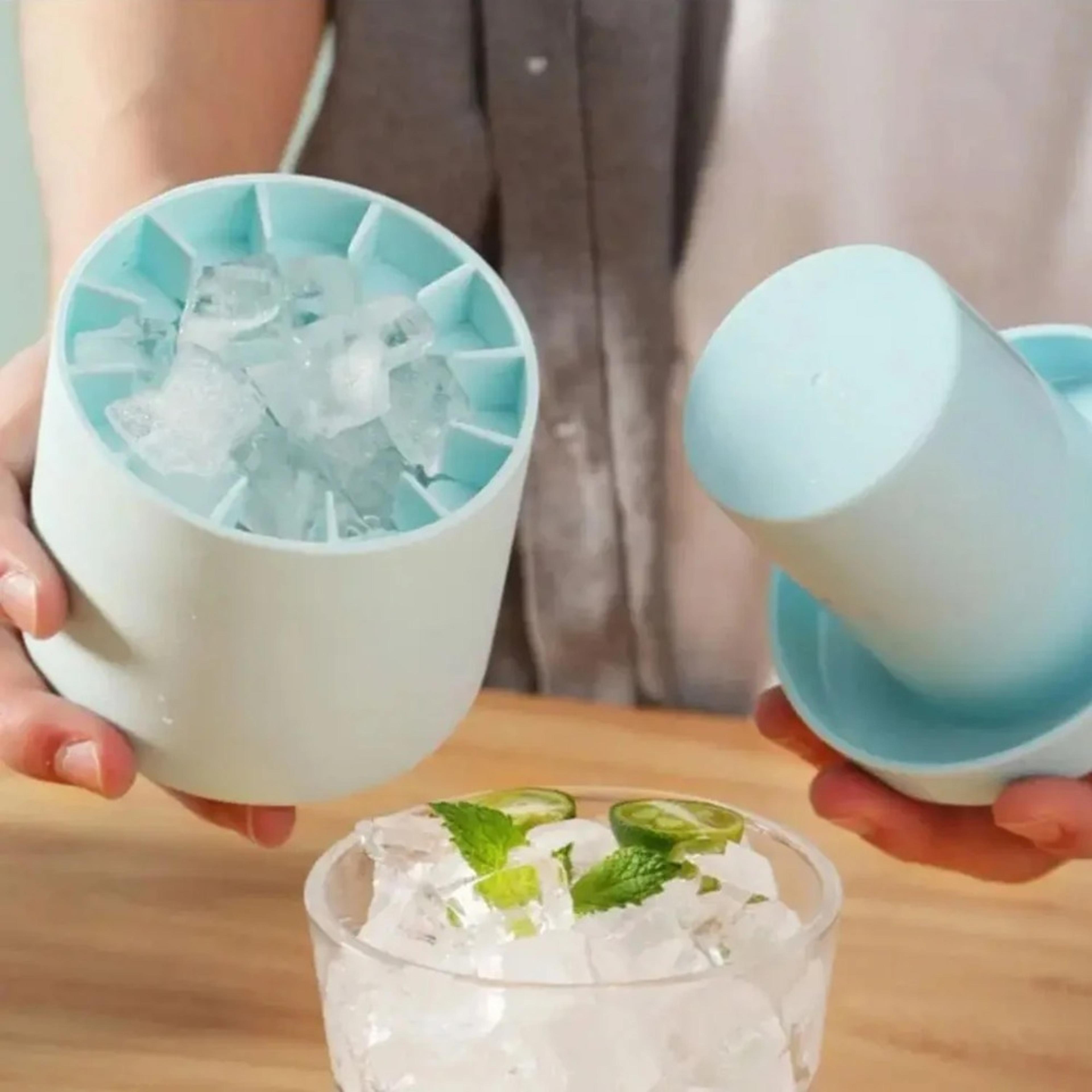 sphere silicone ice maker bucket for whiskey cocktails and chilled drink