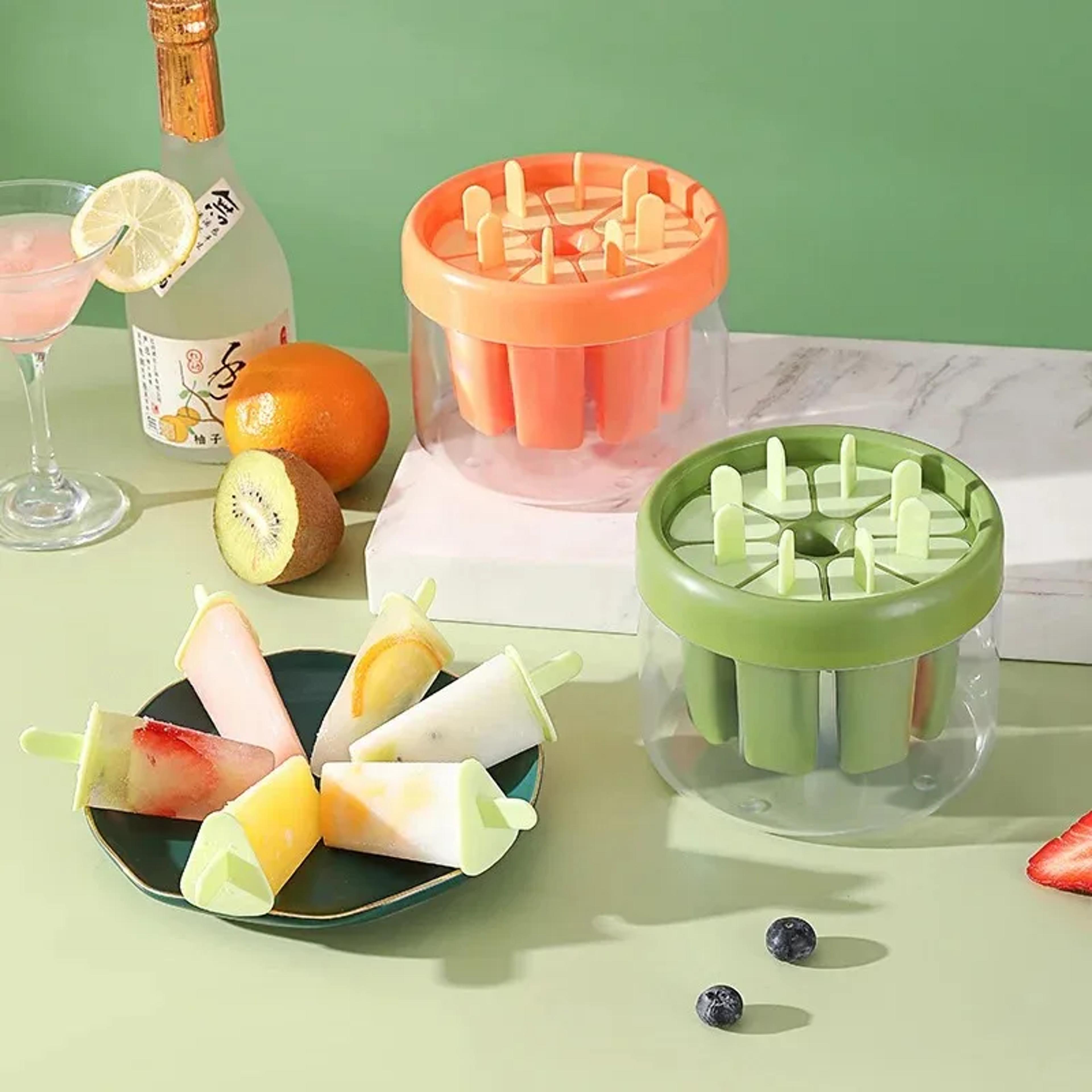 frozen treats diy popsicle mold set reusable popsicle maker for homemade ice cream & fruit pops